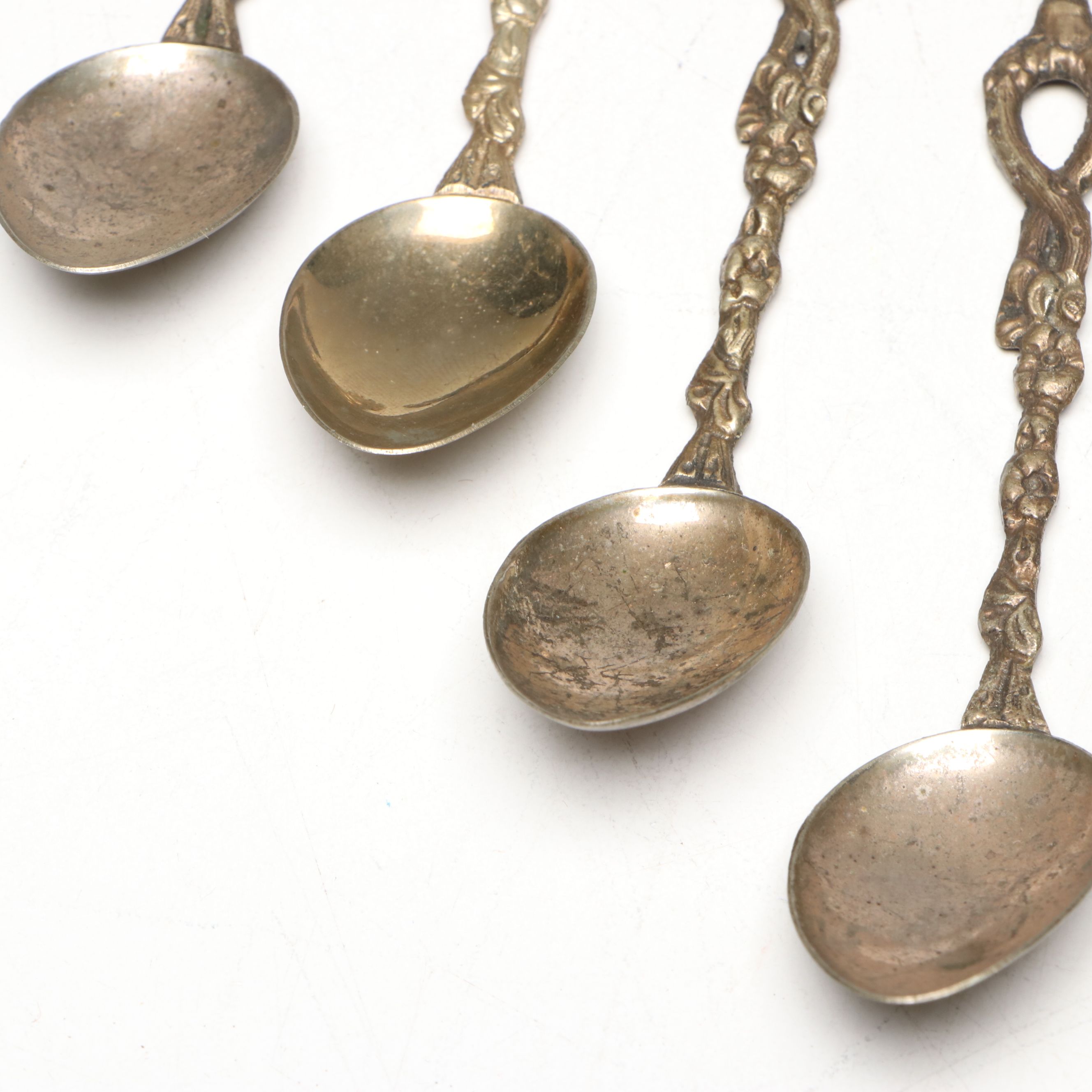 Italian City Symbols and Other Demitasse Spoons, Mid to Late 20th Century