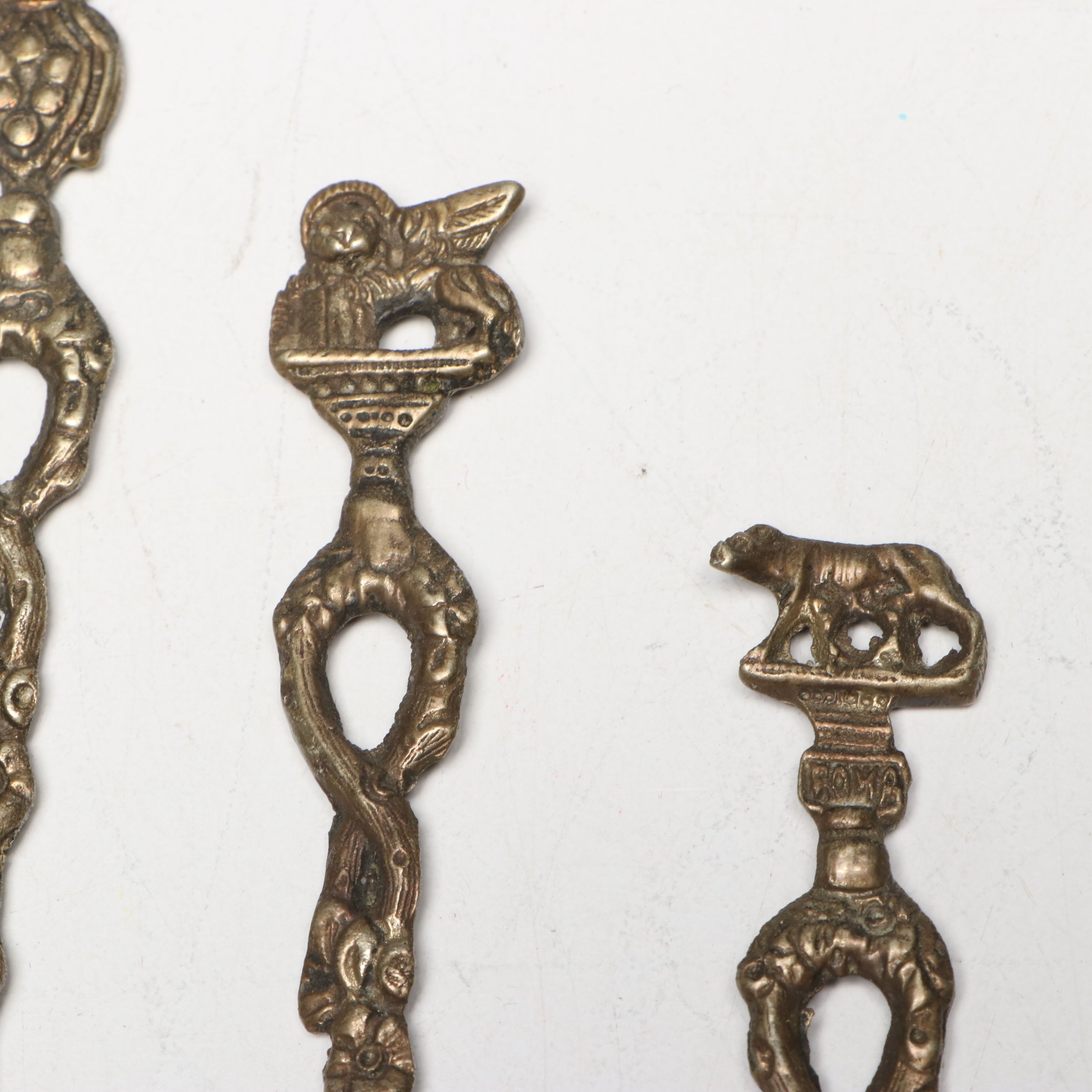 Italian City Symbols and Other Demitasse Spoons, Mid to Late 20th Century