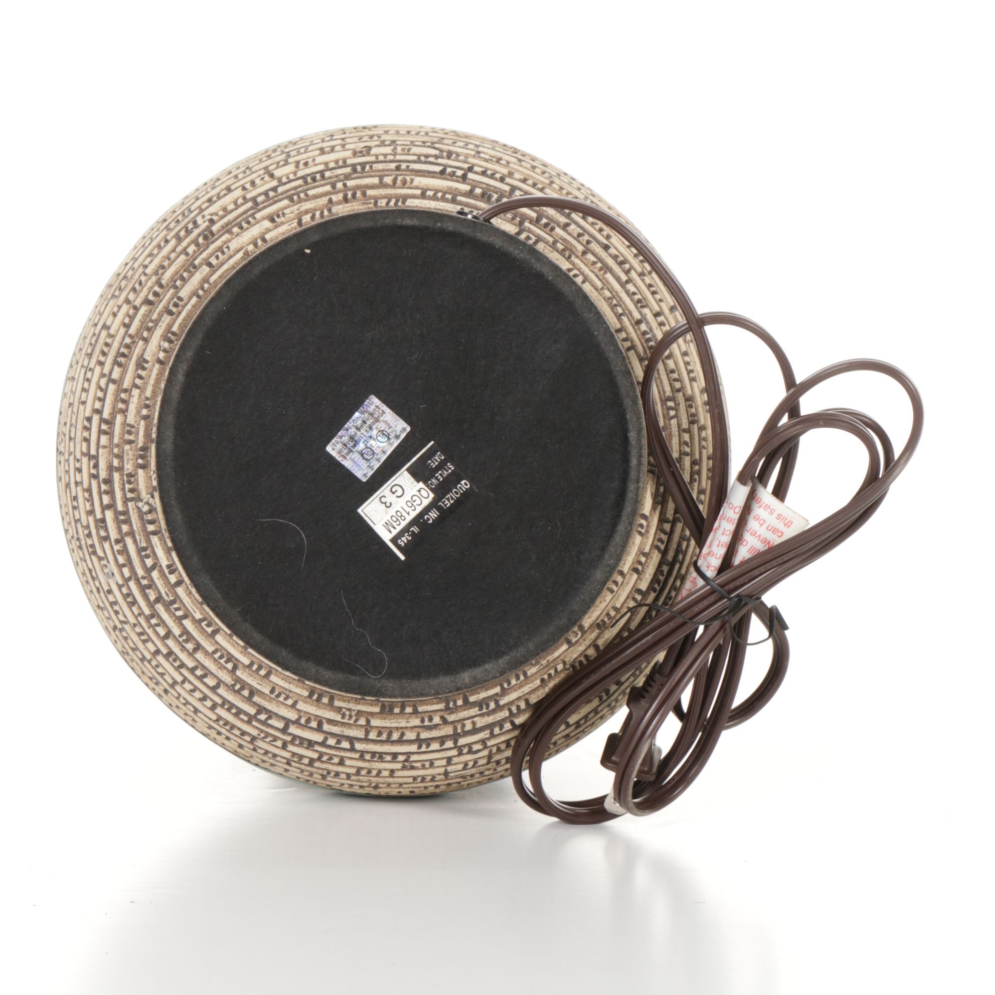 Quoizel High Gloss Vase Table Lamp, 2005