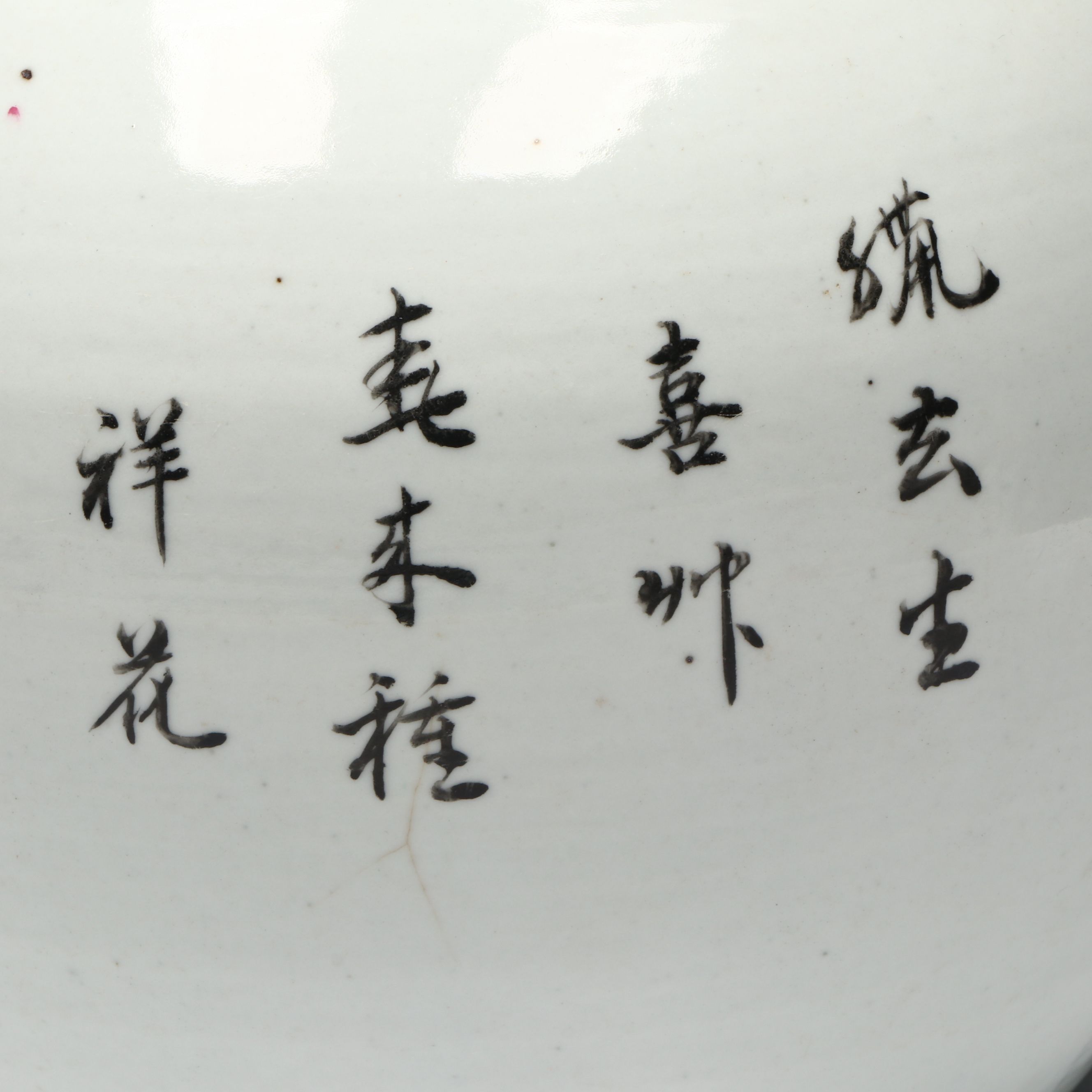 Chinese Republic Period Hand-Painted Peacock Ginger Jar, Mid-20th C.