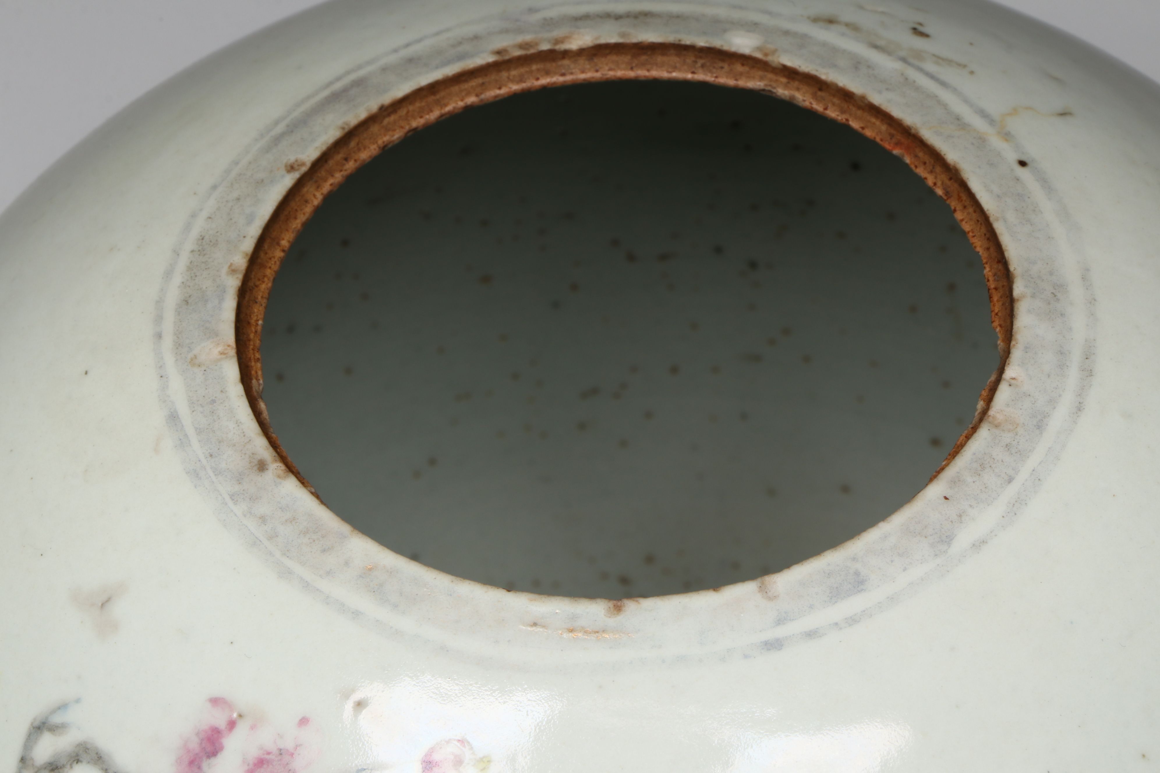 Chinese Republic Period Hand-Painted Peacock Ginger Jar, Mid-20th C.