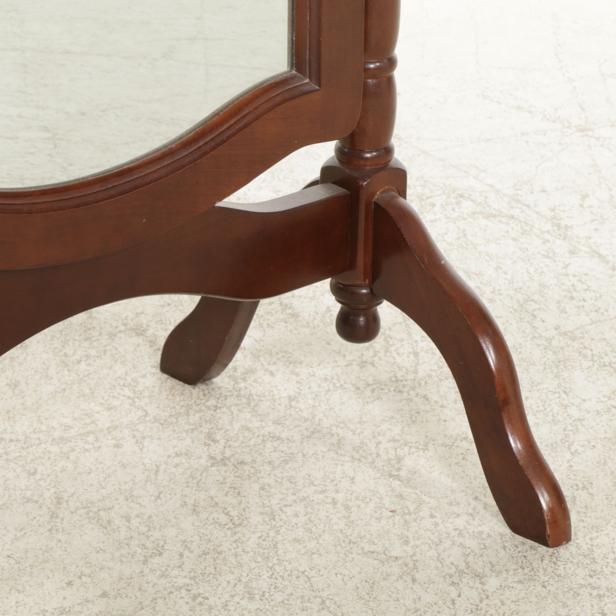 Mahogany Cheval Mirror, Late 20th Century