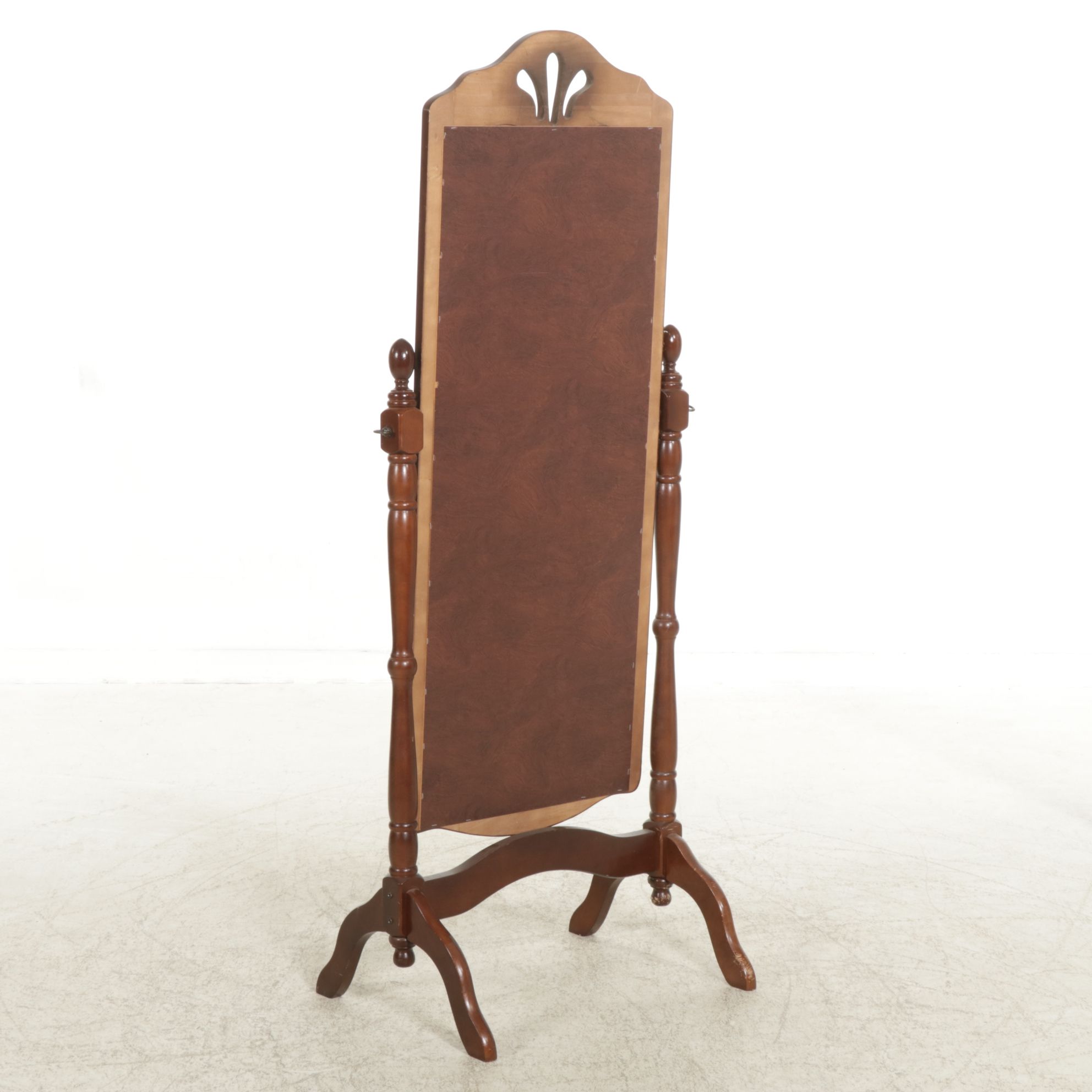 Mahogany Cheval Mirror, Late 20th Century