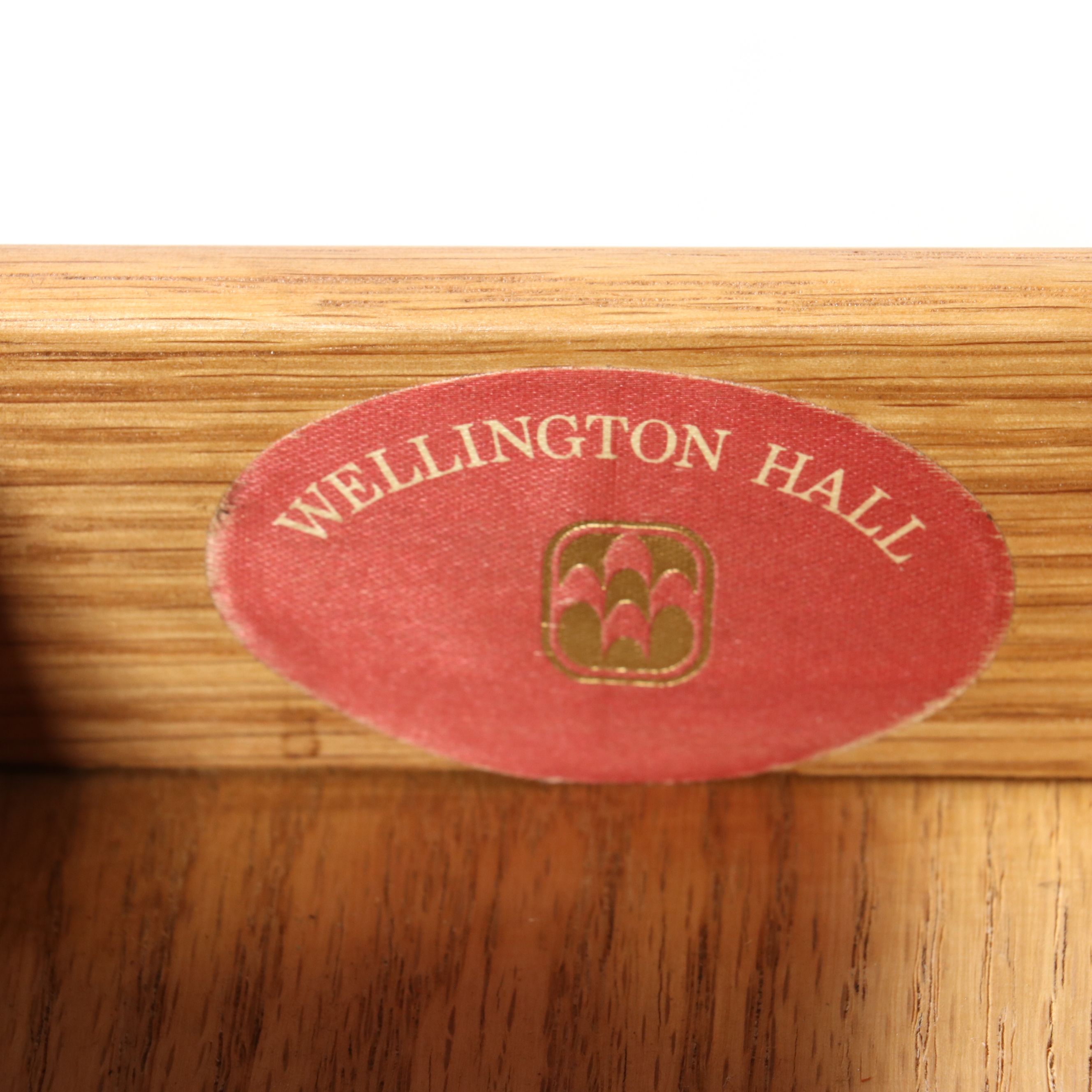 Wellington Hall Hepplewhite Style Mahogany Games Table, Late 20th Century