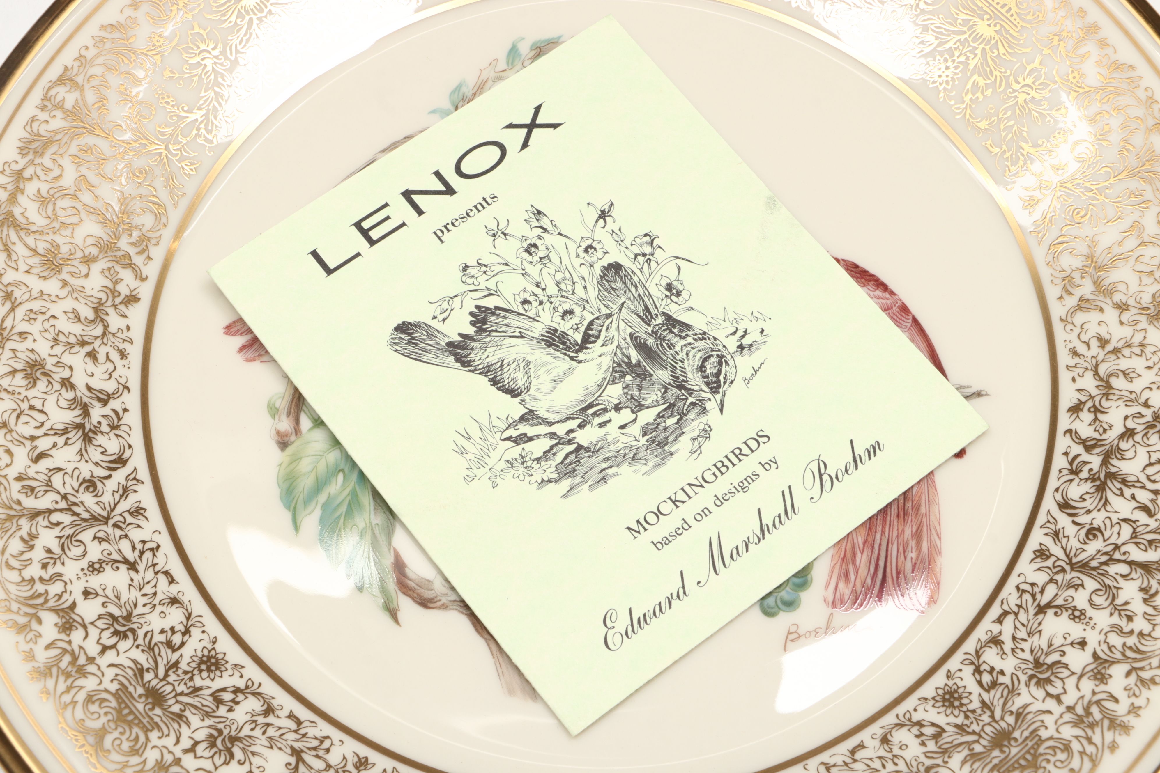 Lenox Boehm Birds "Meadowlark," "Cardinal" and More Collector Plates, 1970s