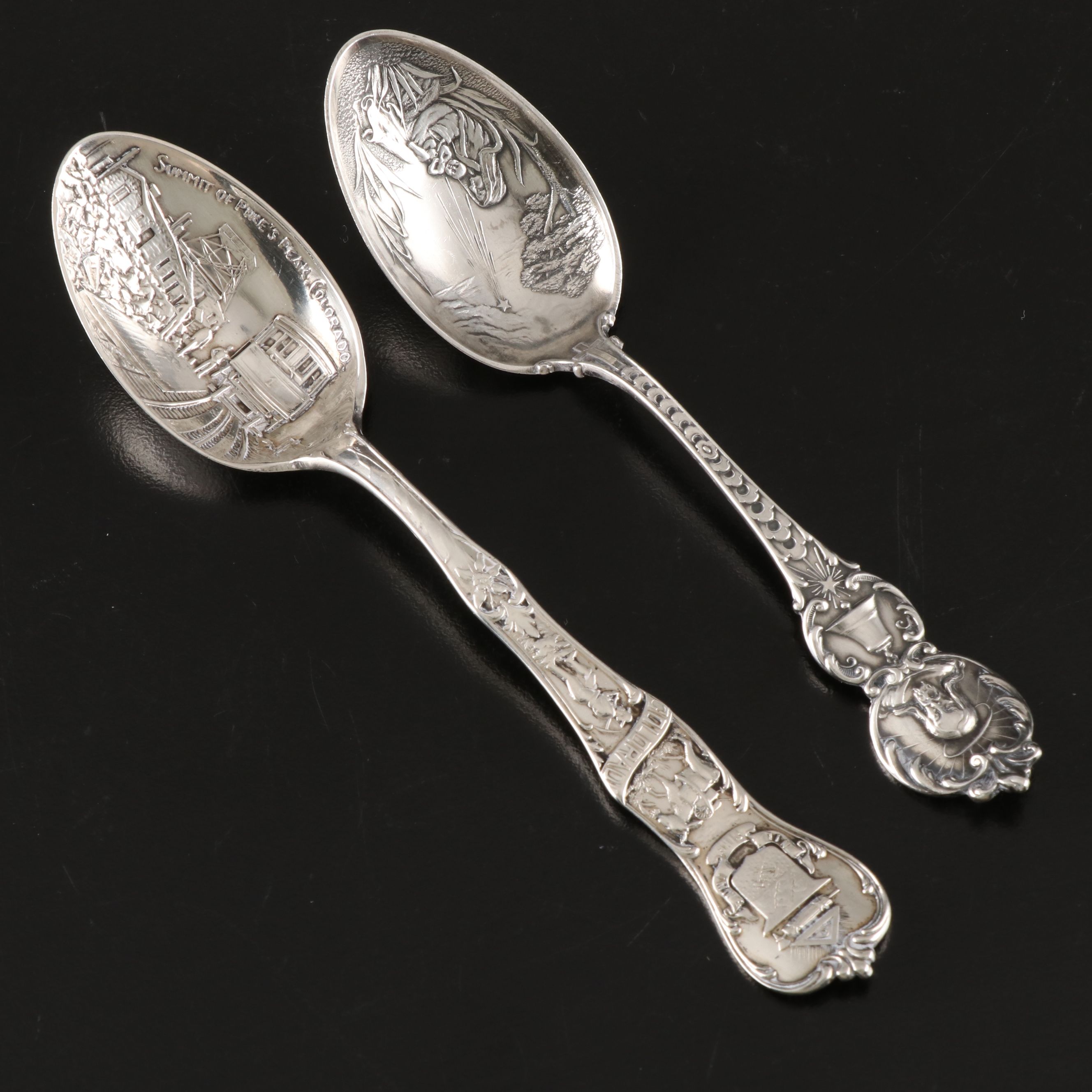 Mt. Pisgah with Other Sterling Souvenir Spoons and Utensils, 20th Century