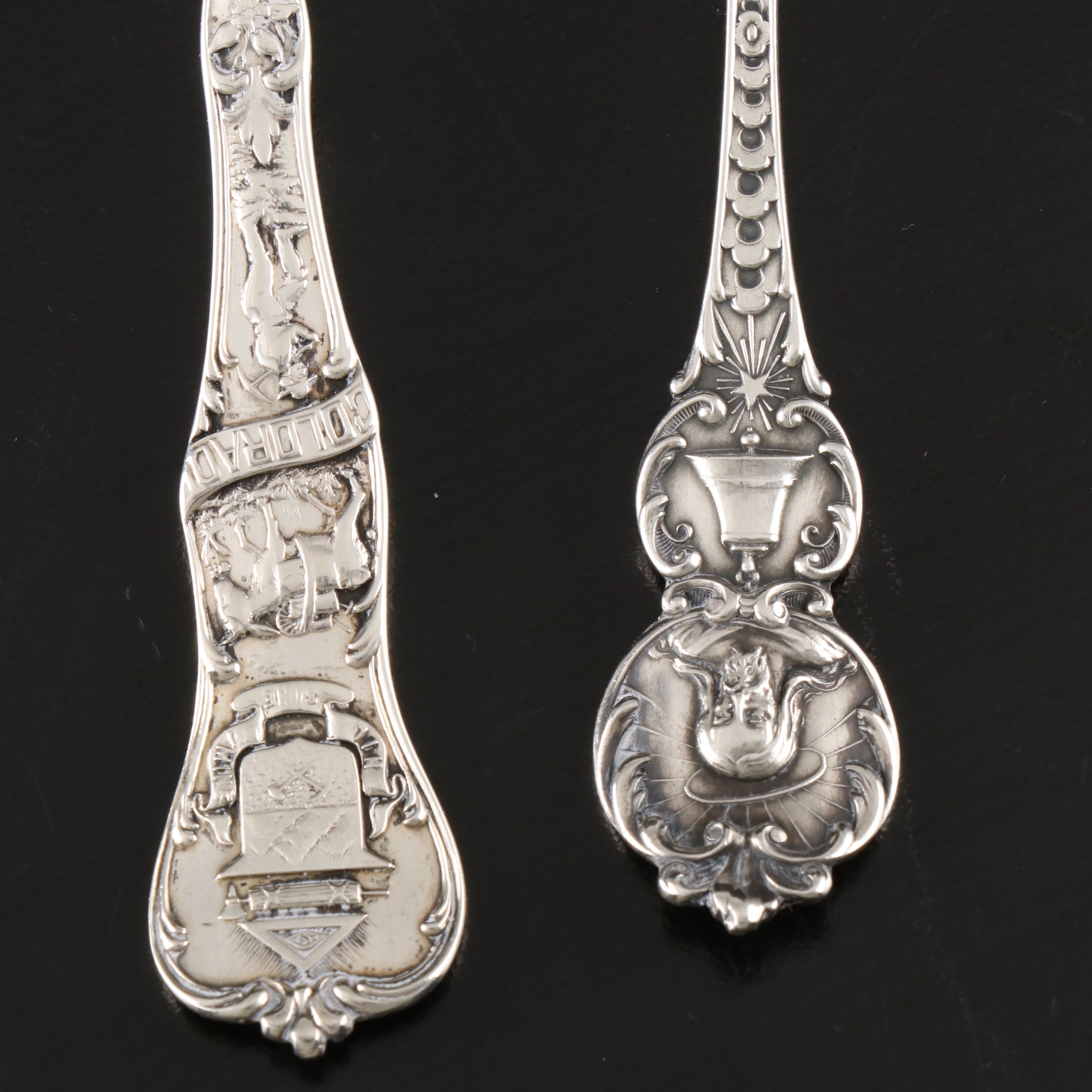 Mt. Pisgah with Other Sterling Souvenir Spoons and Utensils, 20th Century