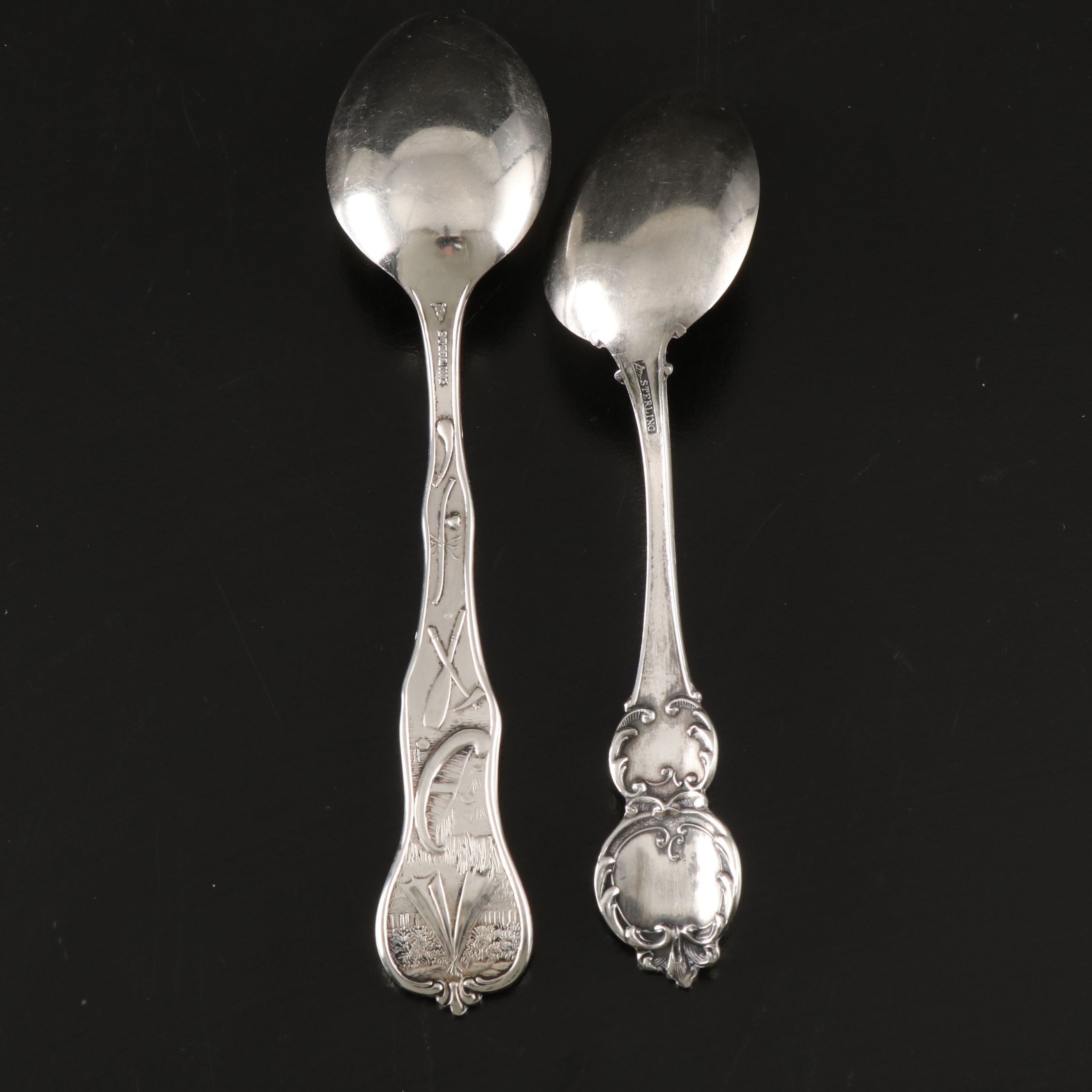 Mt. Pisgah with Other Sterling Souvenir Spoons and Utensils, 20th Century