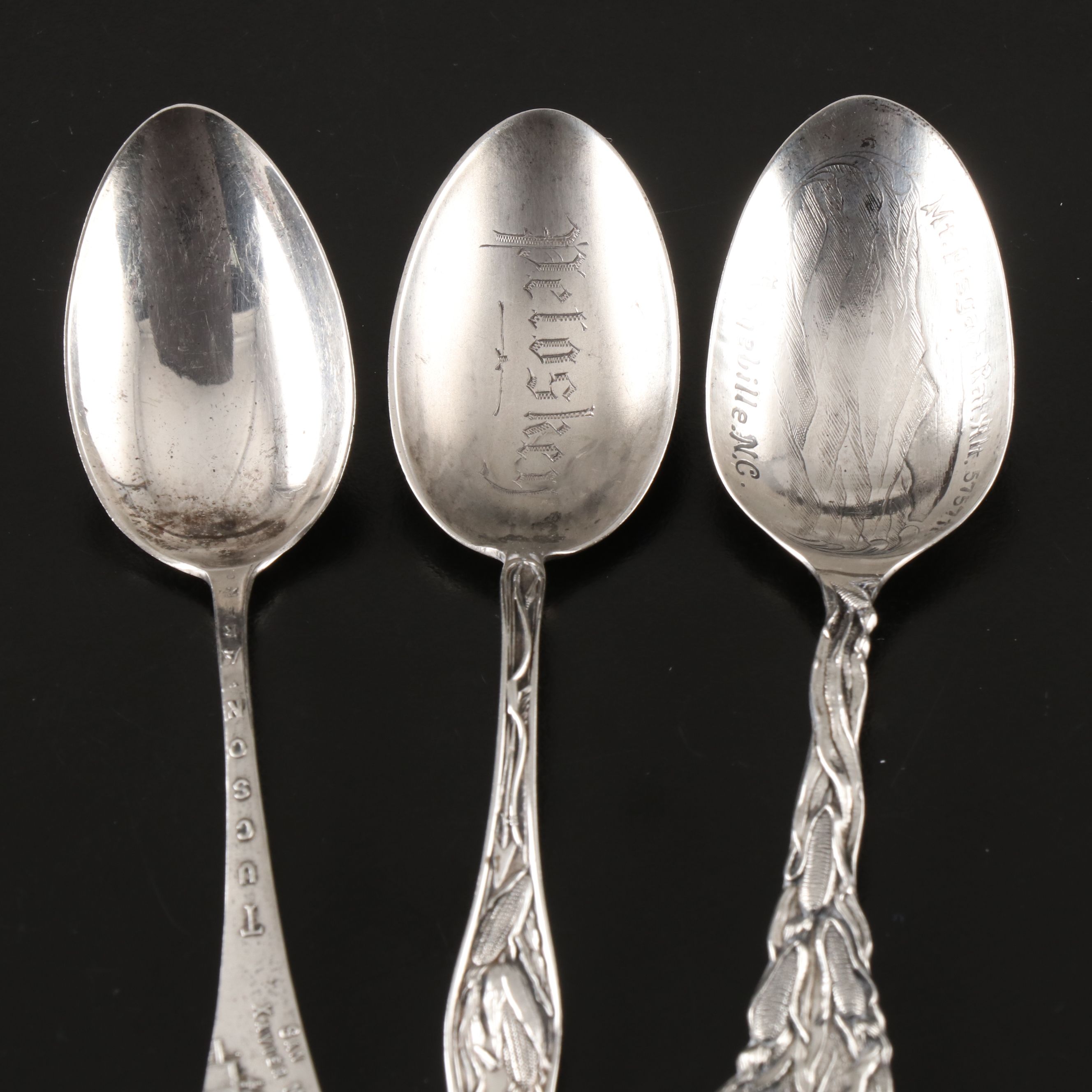 Mt. Pisgah with Other Sterling Souvenir Spoons and Utensils, 20th Century