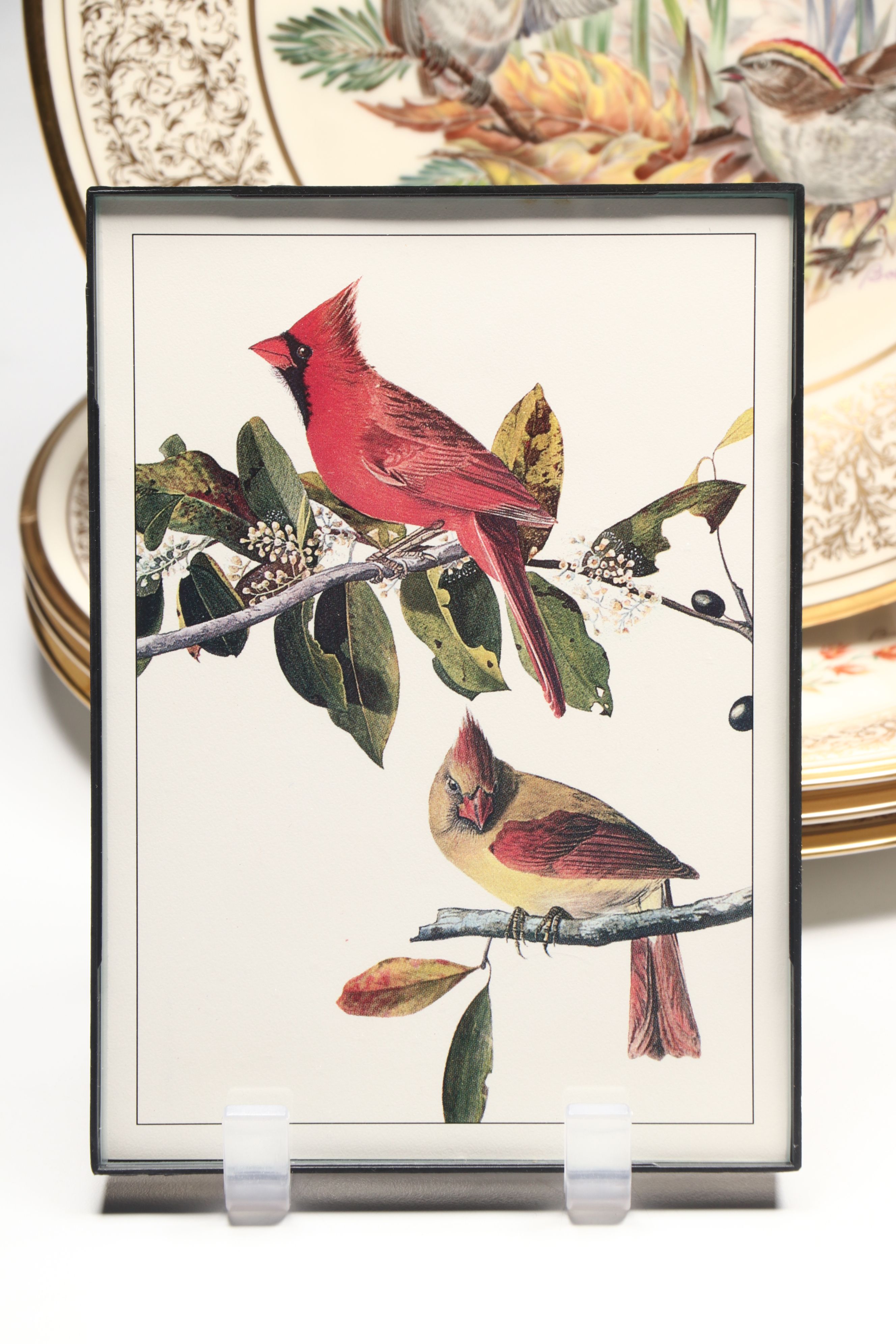 Lenox Boehm Birds "Meadowlark," "Cardinal" and More Collector Plates, 1970s
