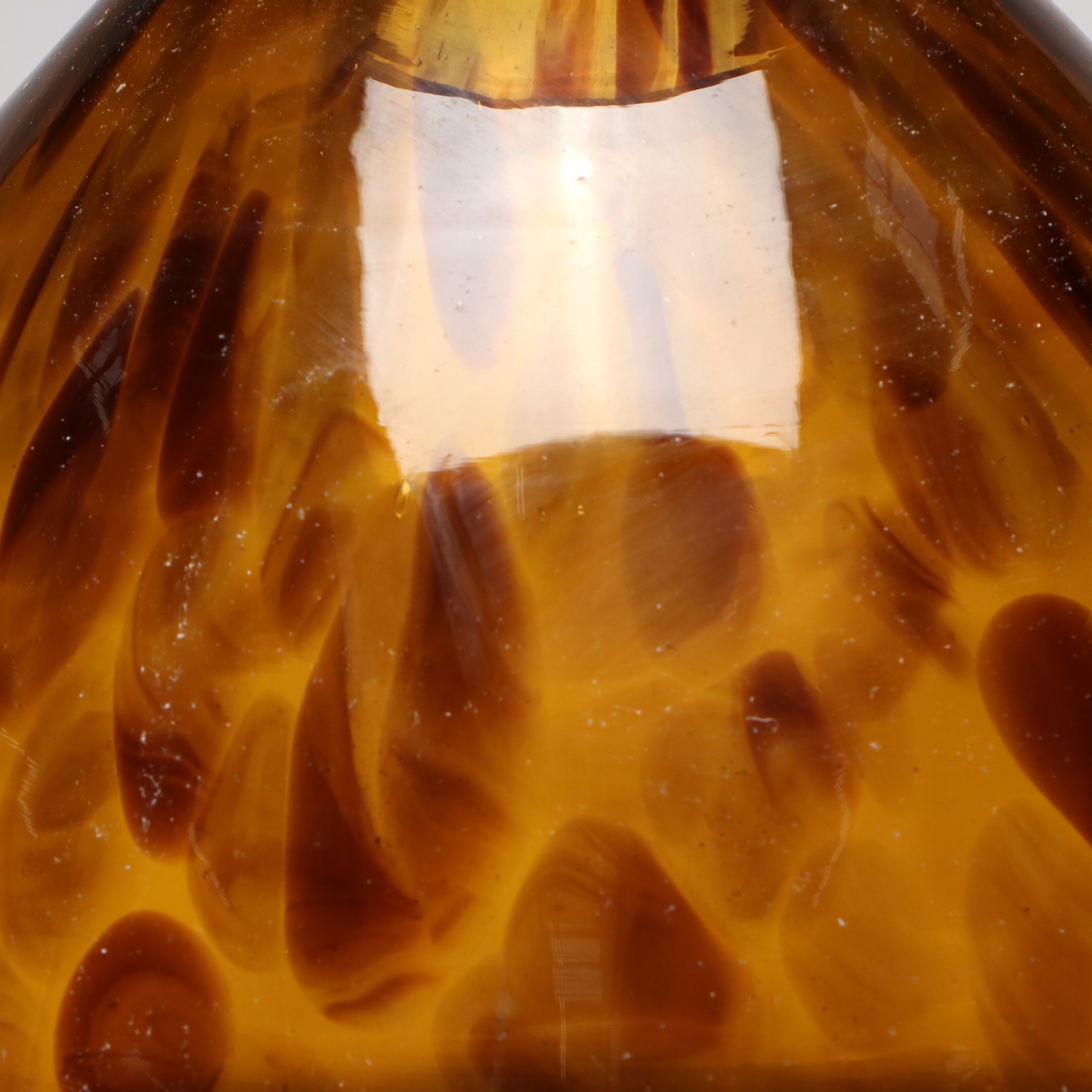 Azzurra Tortoise Shell and Guido Ferro Murano Blown Art Glass Vases