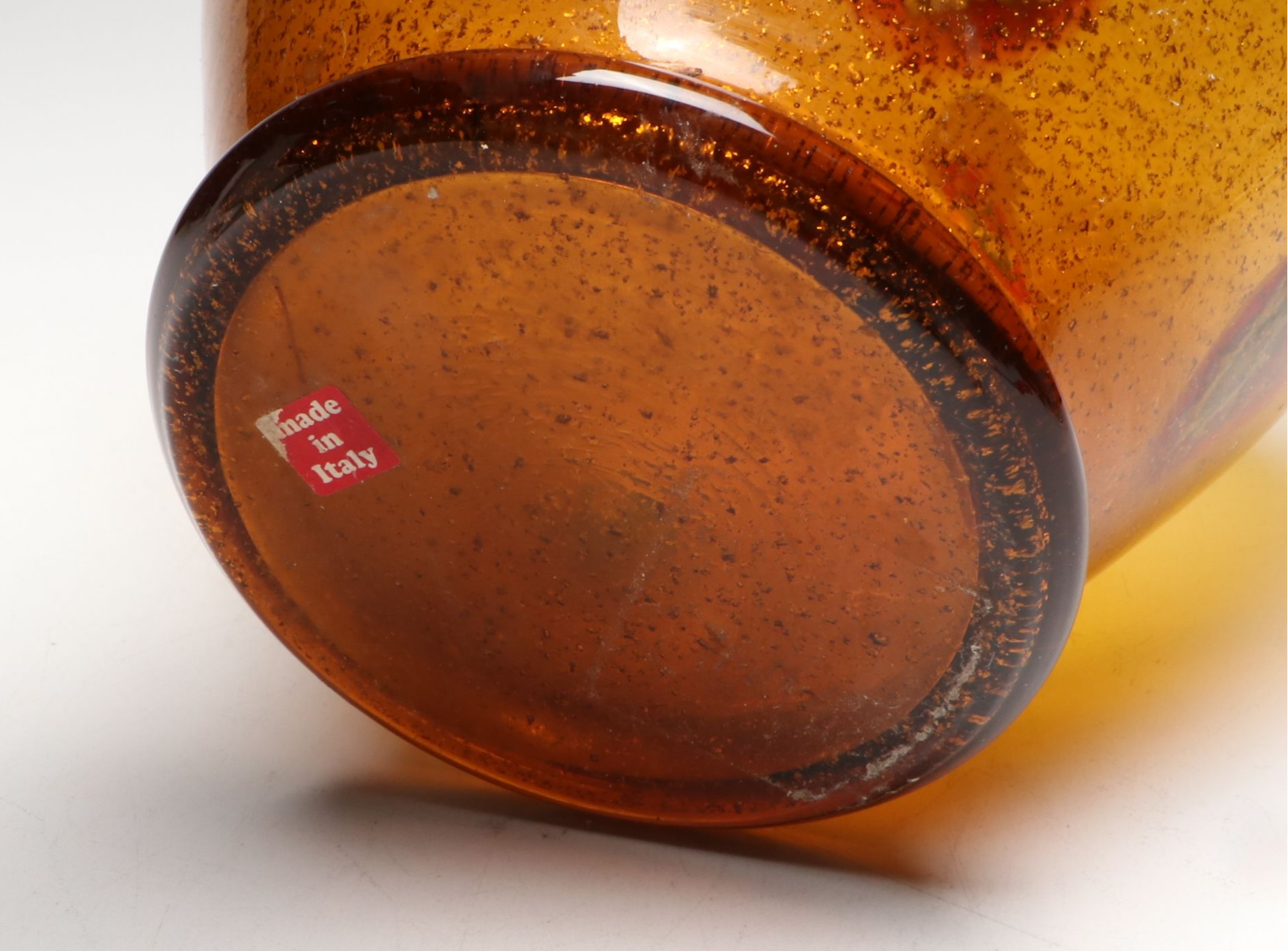 Azzurra Tortoise Shell and Guido Ferro Murano Blown Art Glass Vases