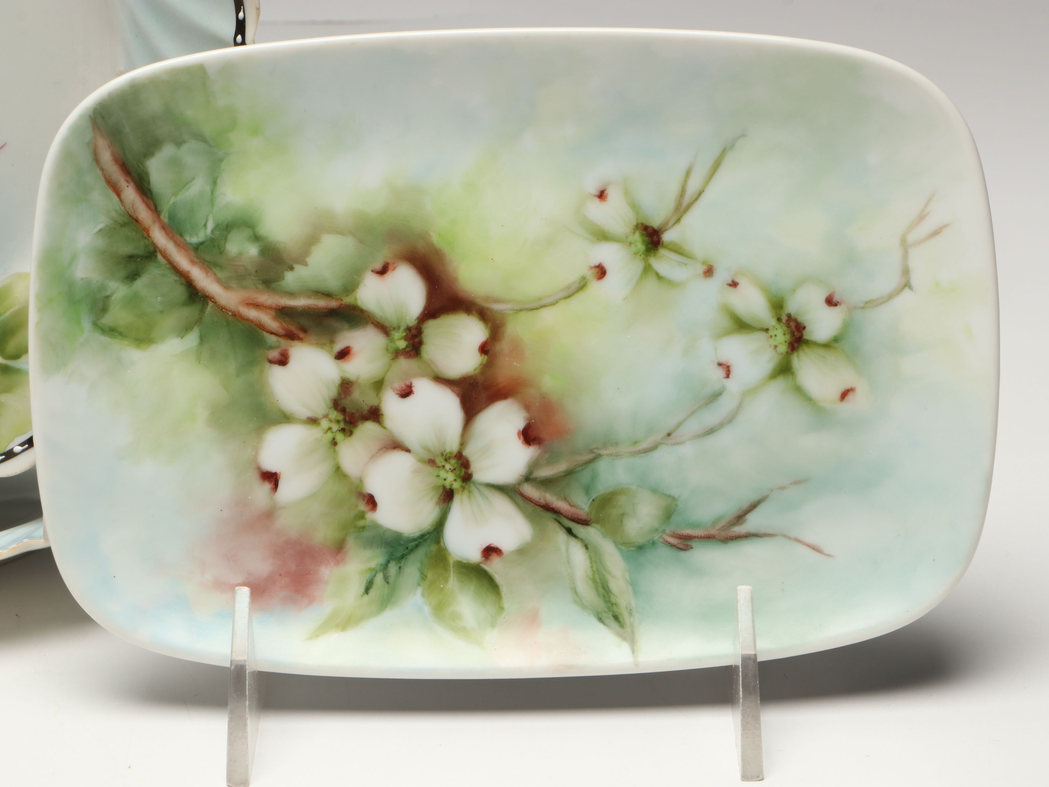 Reinhold Schlegelmilch "Calla Lily" Porcelain Bowl with Other Floral Table Décor