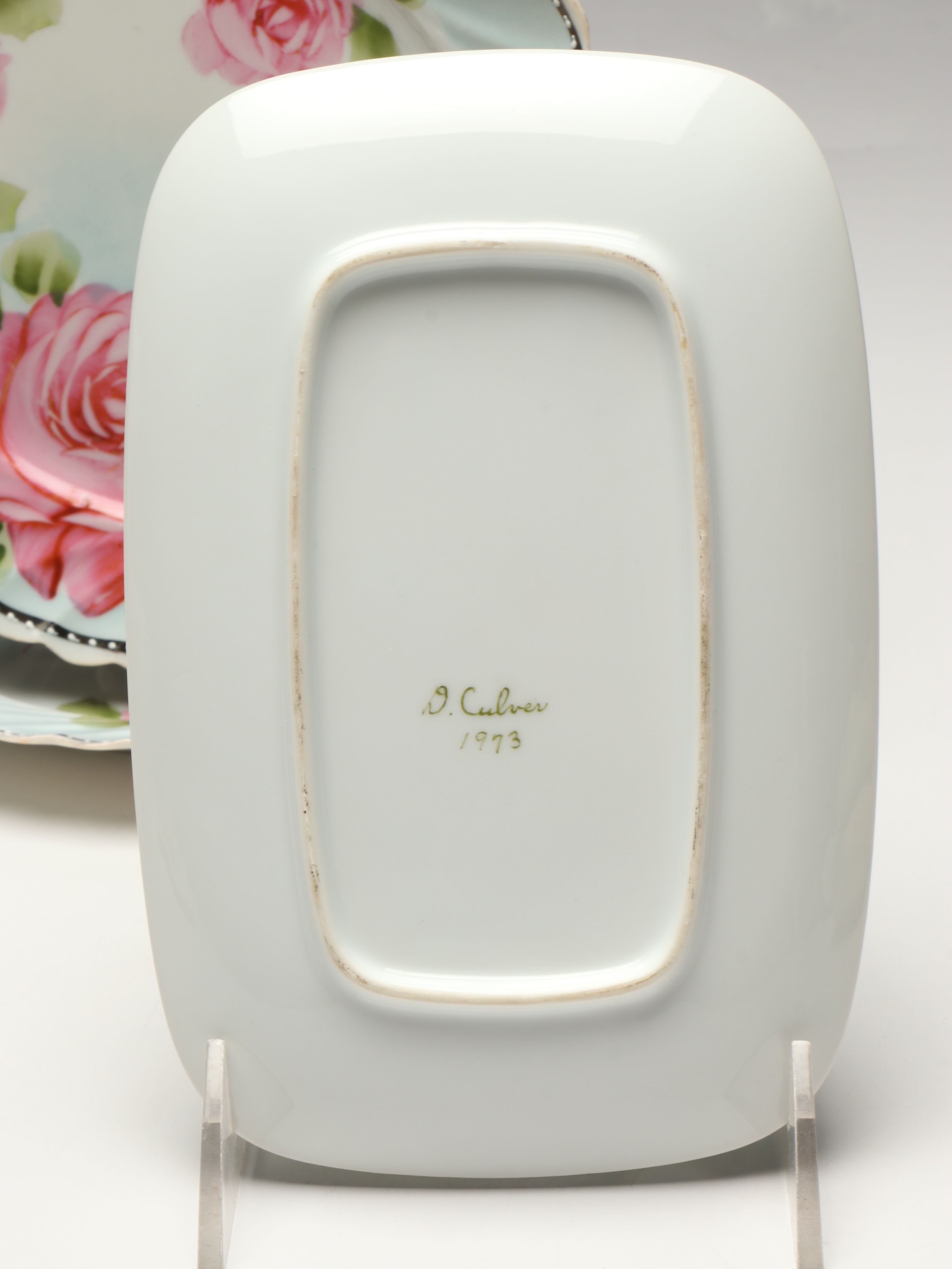 Reinhold Schlegelmilch "Calla Lily" Porcelain Bowl with Other Floral Table Décor