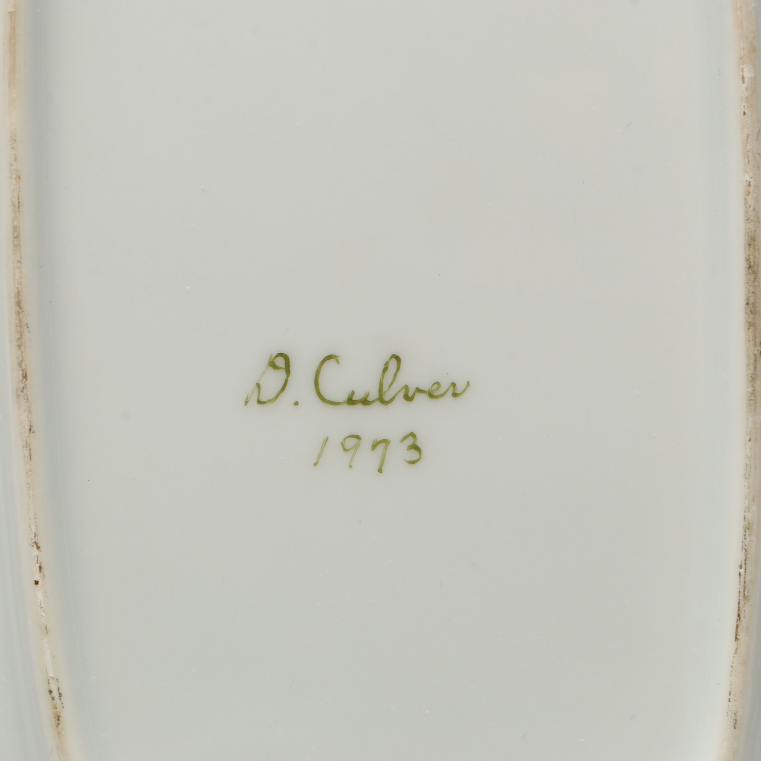 Reinhold Schlegelmilch "Calla Lily" Porcelain Bowl with Other Floral Table Décor