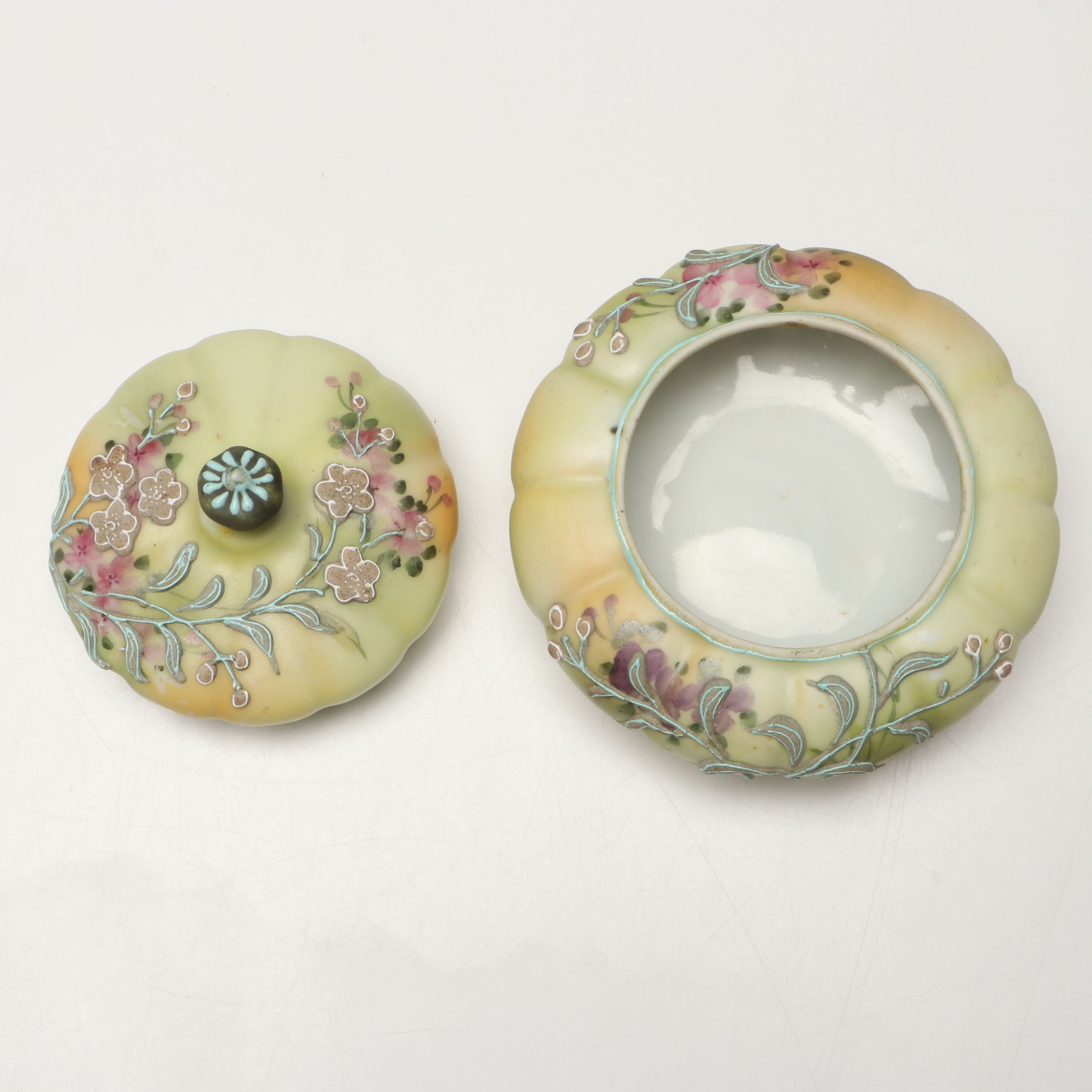 Reinhold Schlegelmilch "Calla Lily" Porcelain Bowl with Other Floral Table Décor