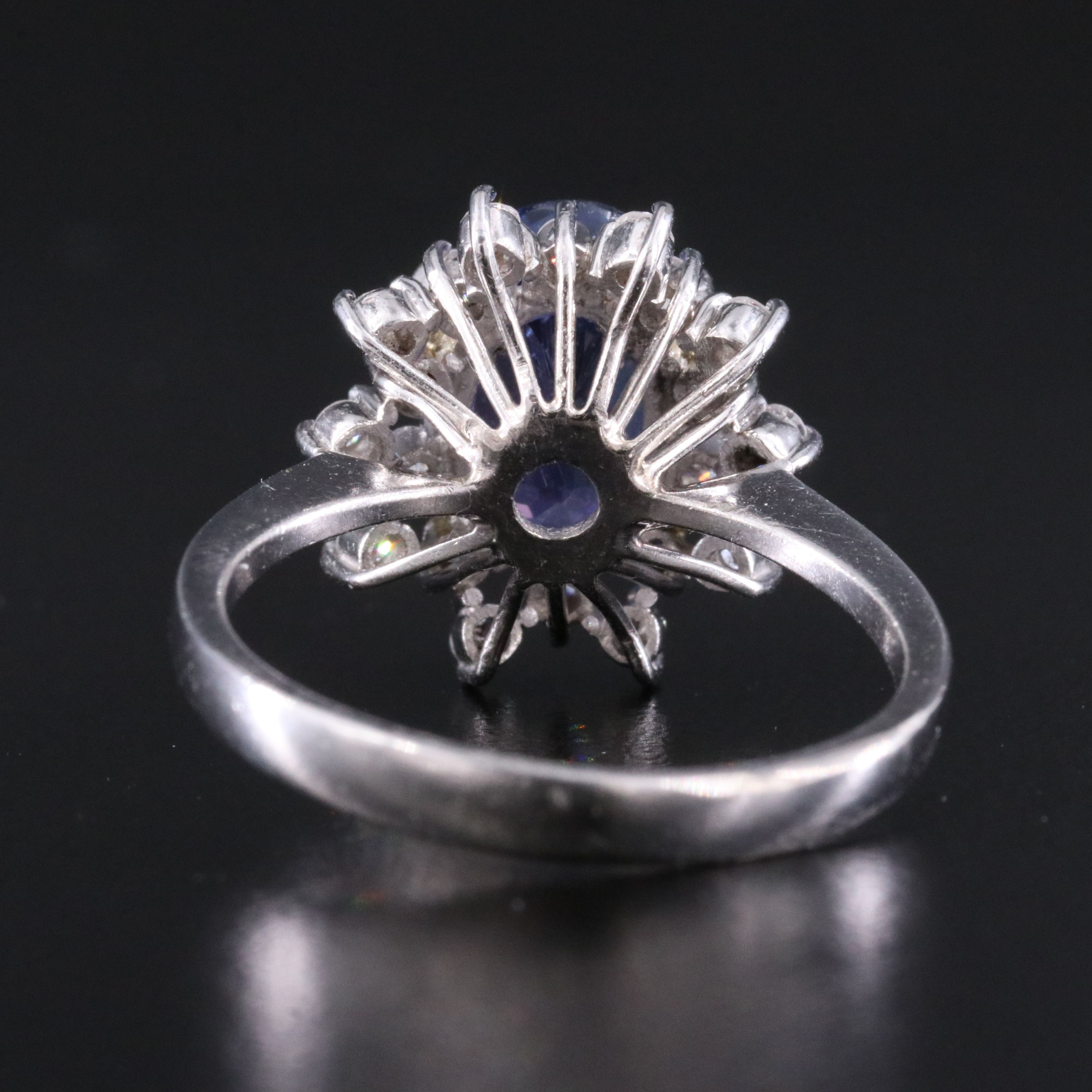 10K 2.80 CT Tanzanite and 0.40 CTW Diamond Ring with GIA Report