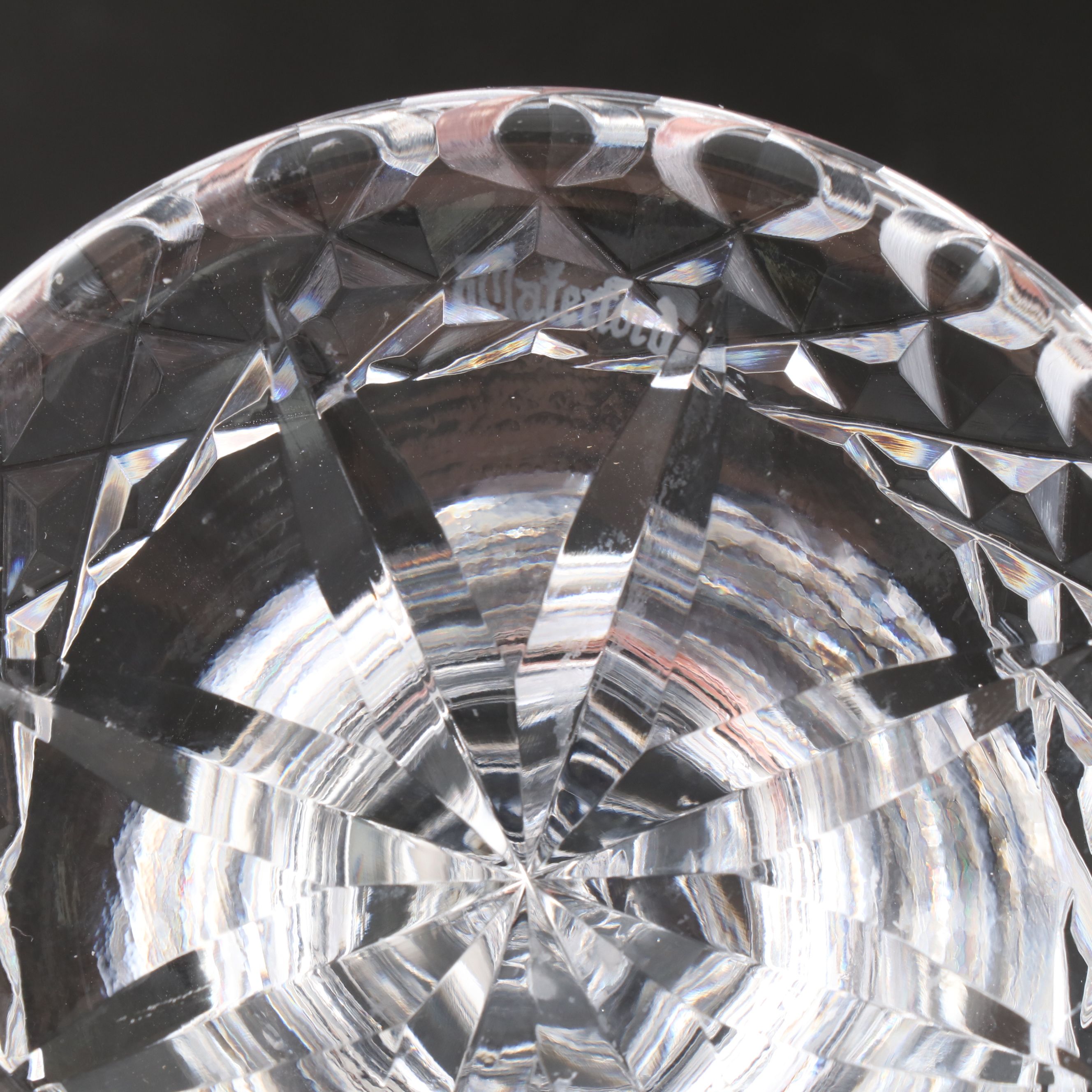 Waterford Crystal "Kilbarry" Fluted Glass with "Glandore" Single Candleholders