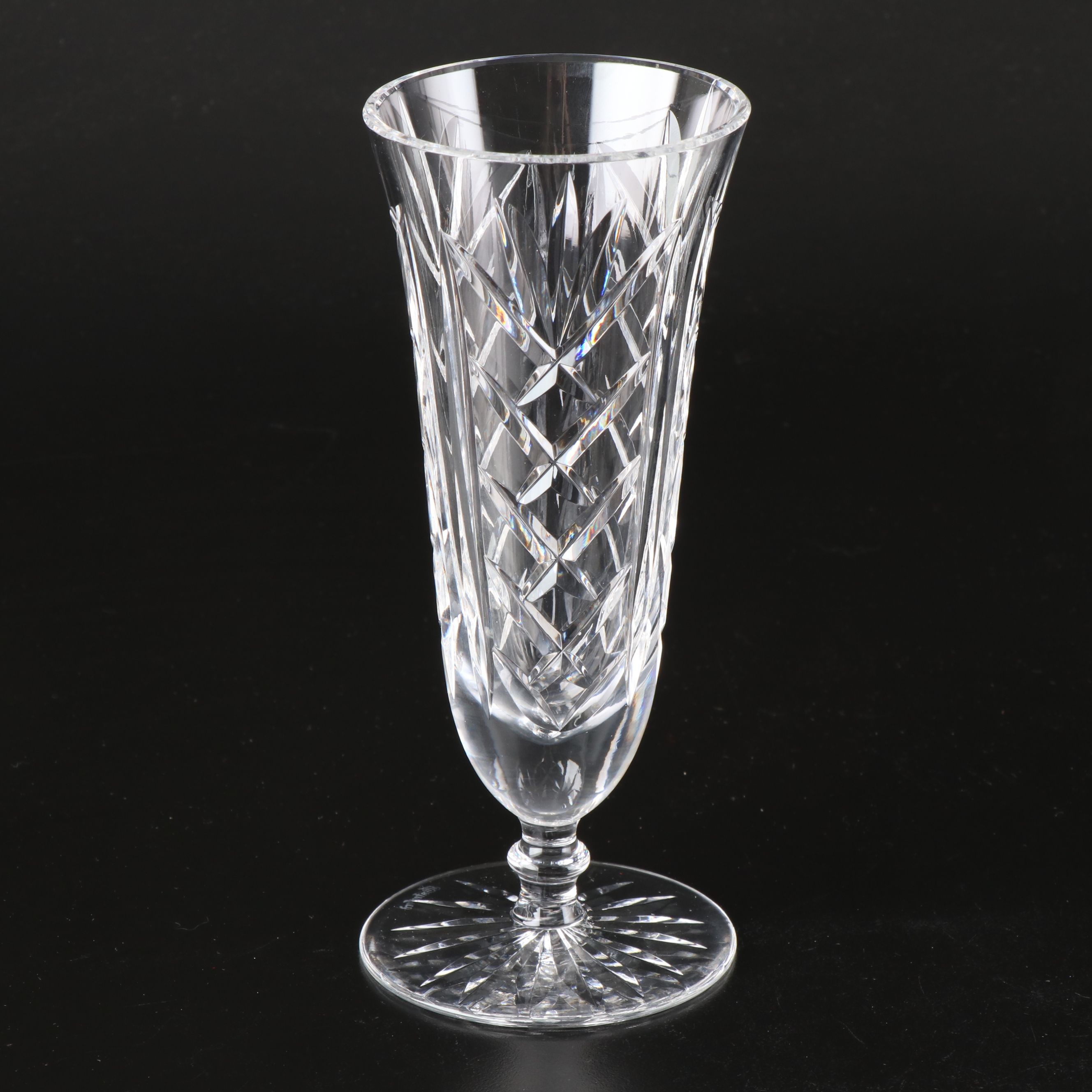 Waterford Crystal "Kilbarry" Fluted Glass with "Glandore" Single Candleholders