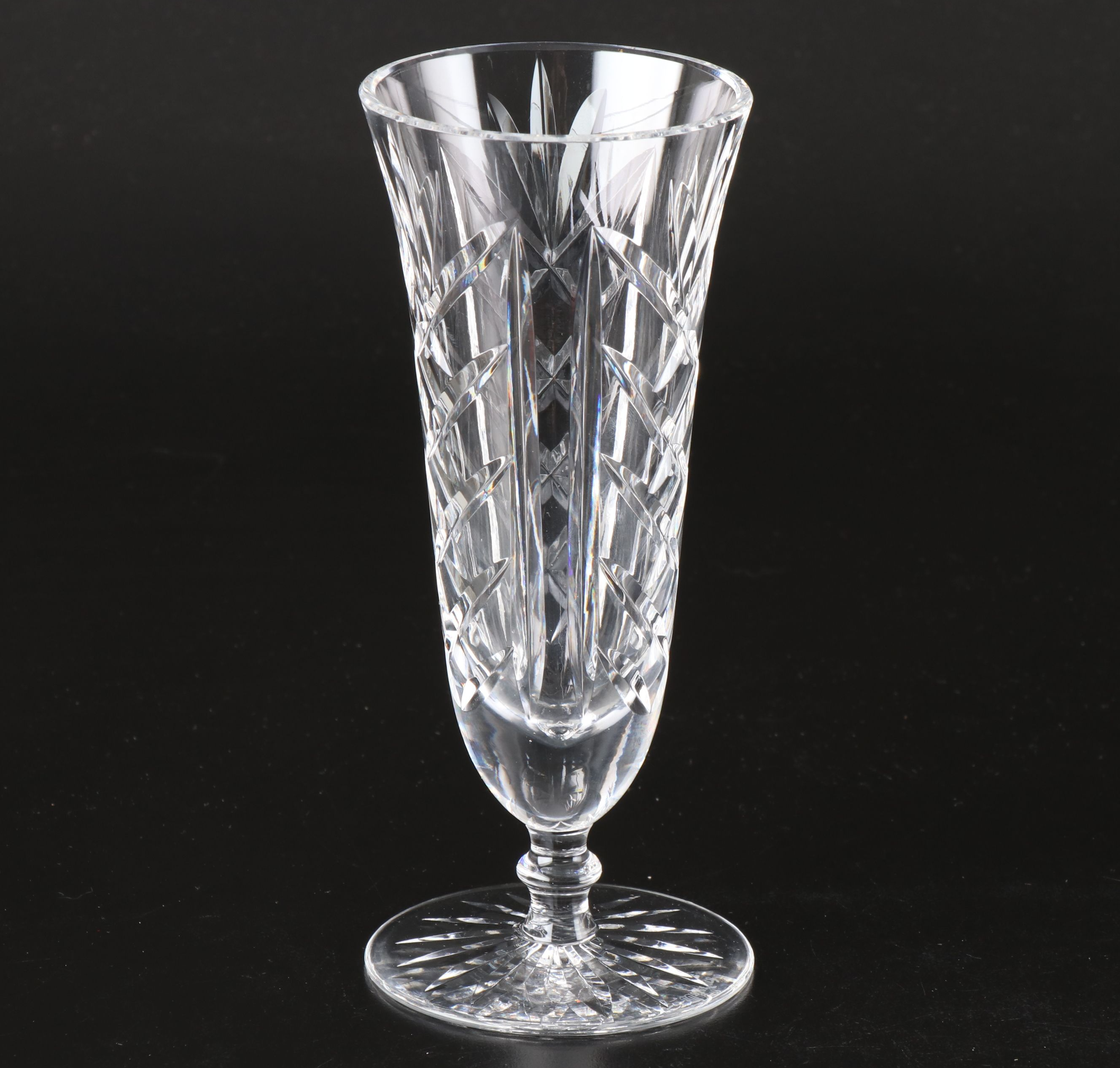 Waterford Crystal "Kilbarry" Fluted Glass with "Glandore" Single Candleholders