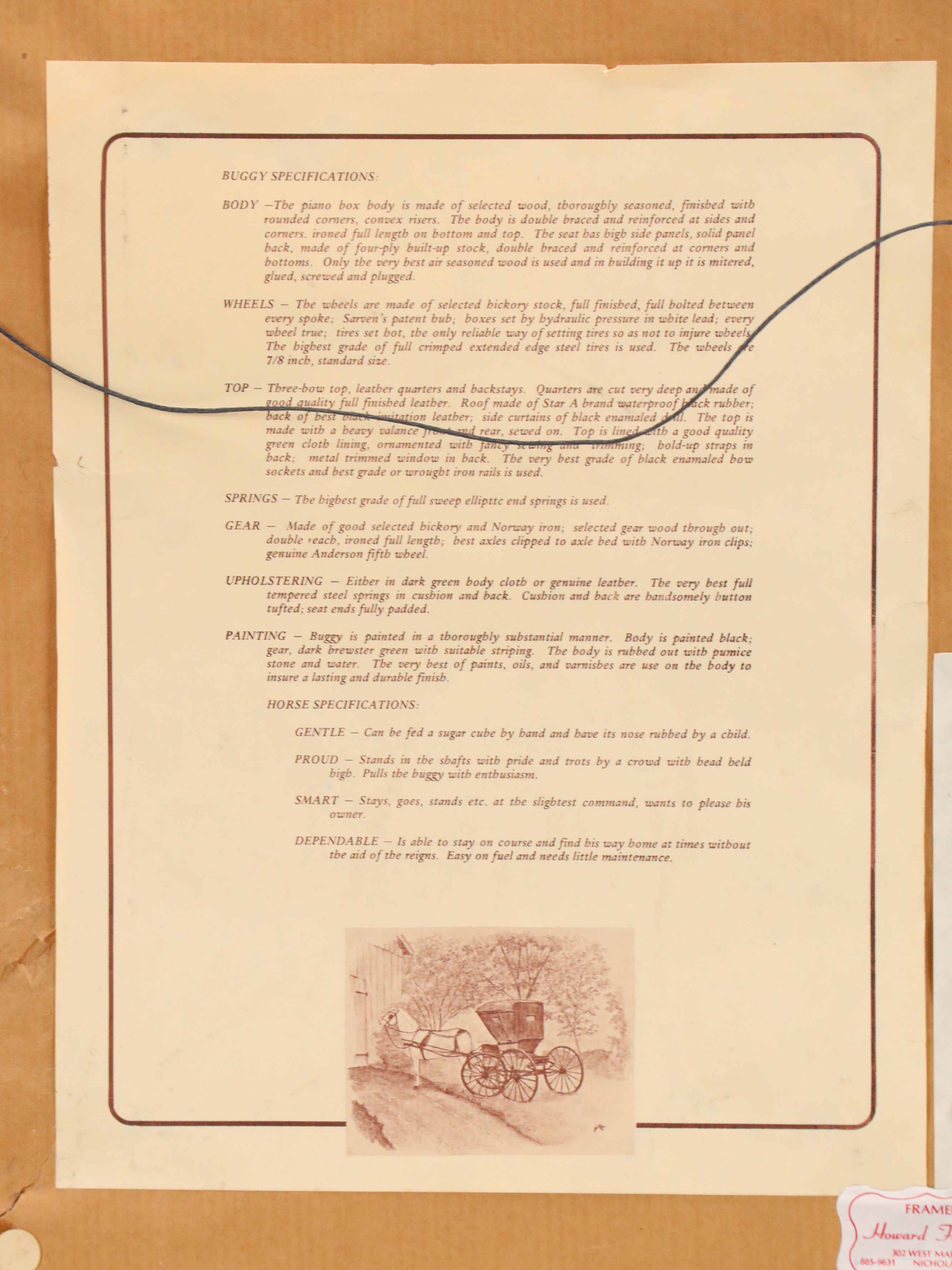 Howard Fain Offset Lithograph "Pioneer Wheels of Progress," 1979