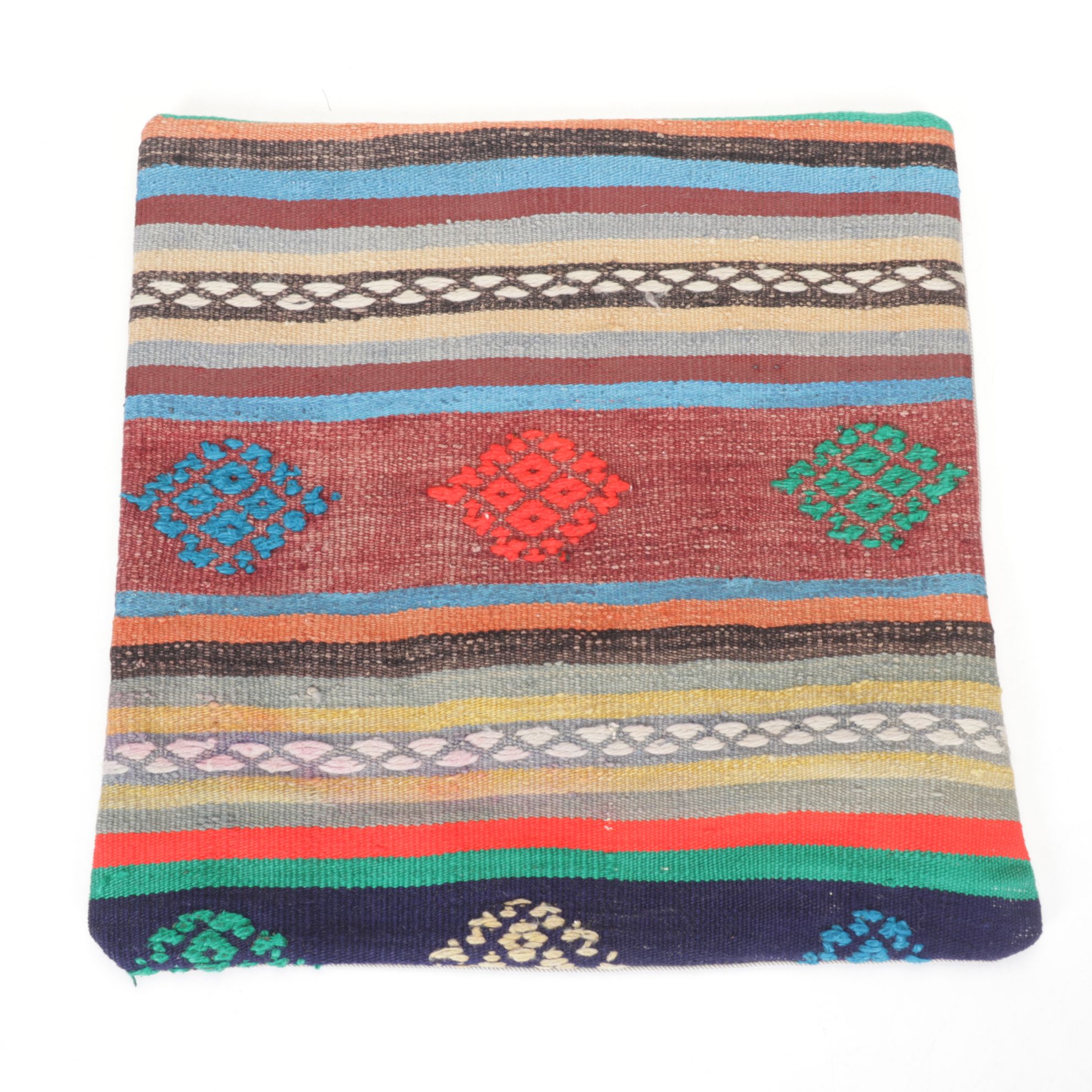 Hand-Pieced Kilim Rug Remnant Pillow Covers