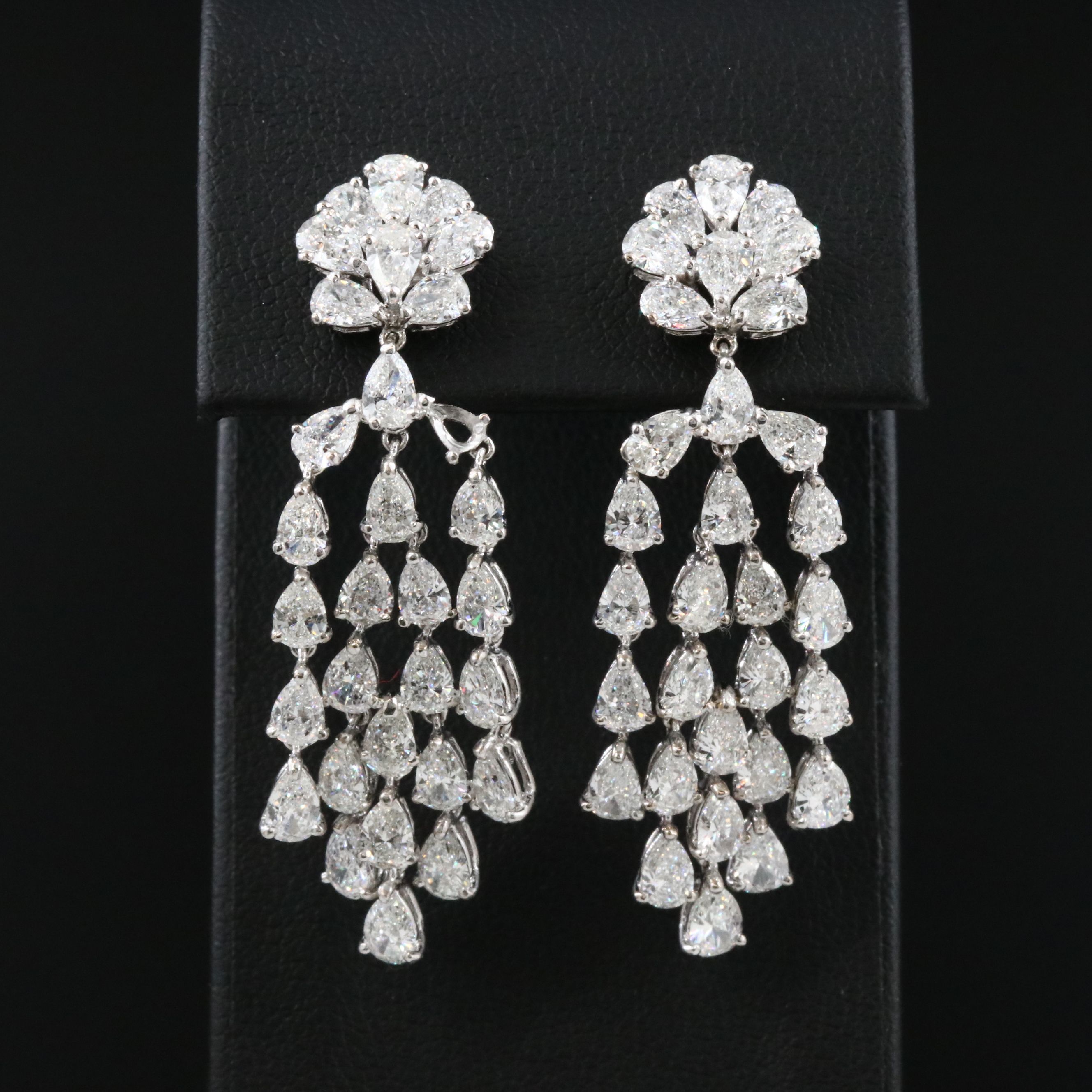 18K 10.49 CTW Diamond Chandelier Earrings