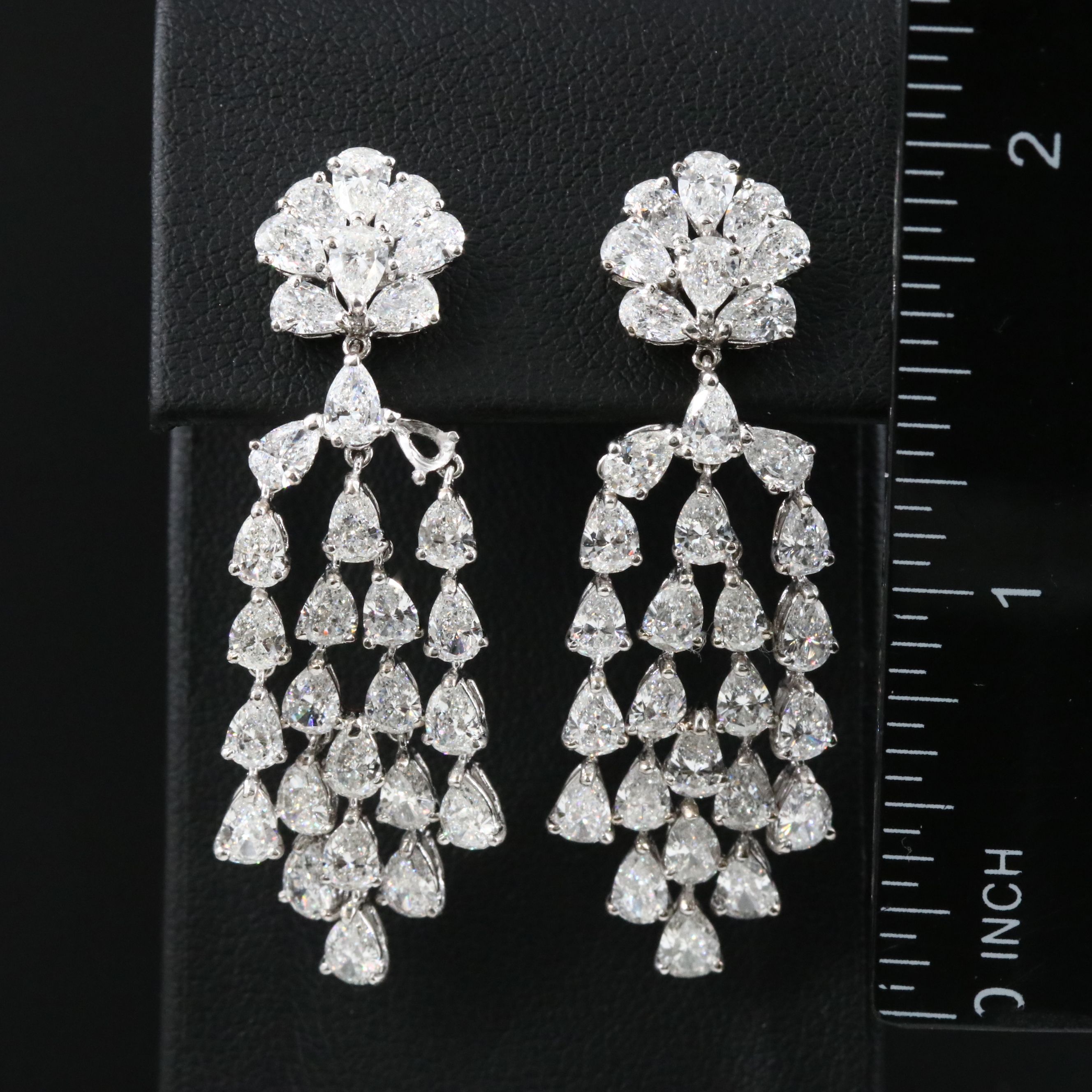 18K 10.49 CTW Diamond Chandelier Earrings