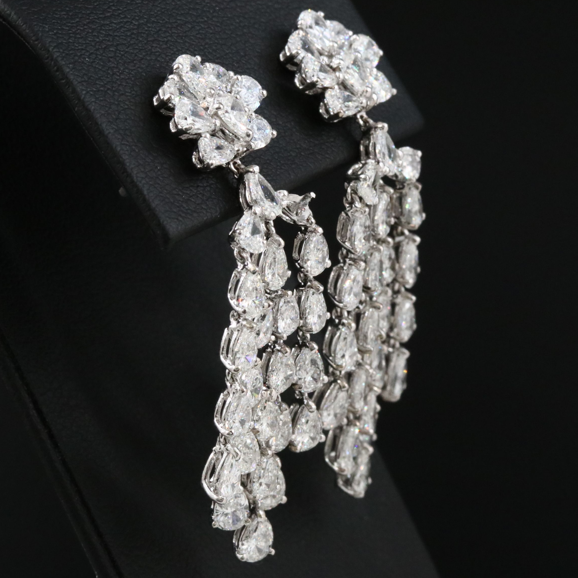 18K 10.49 CTW Diamond Chandelier Earrings