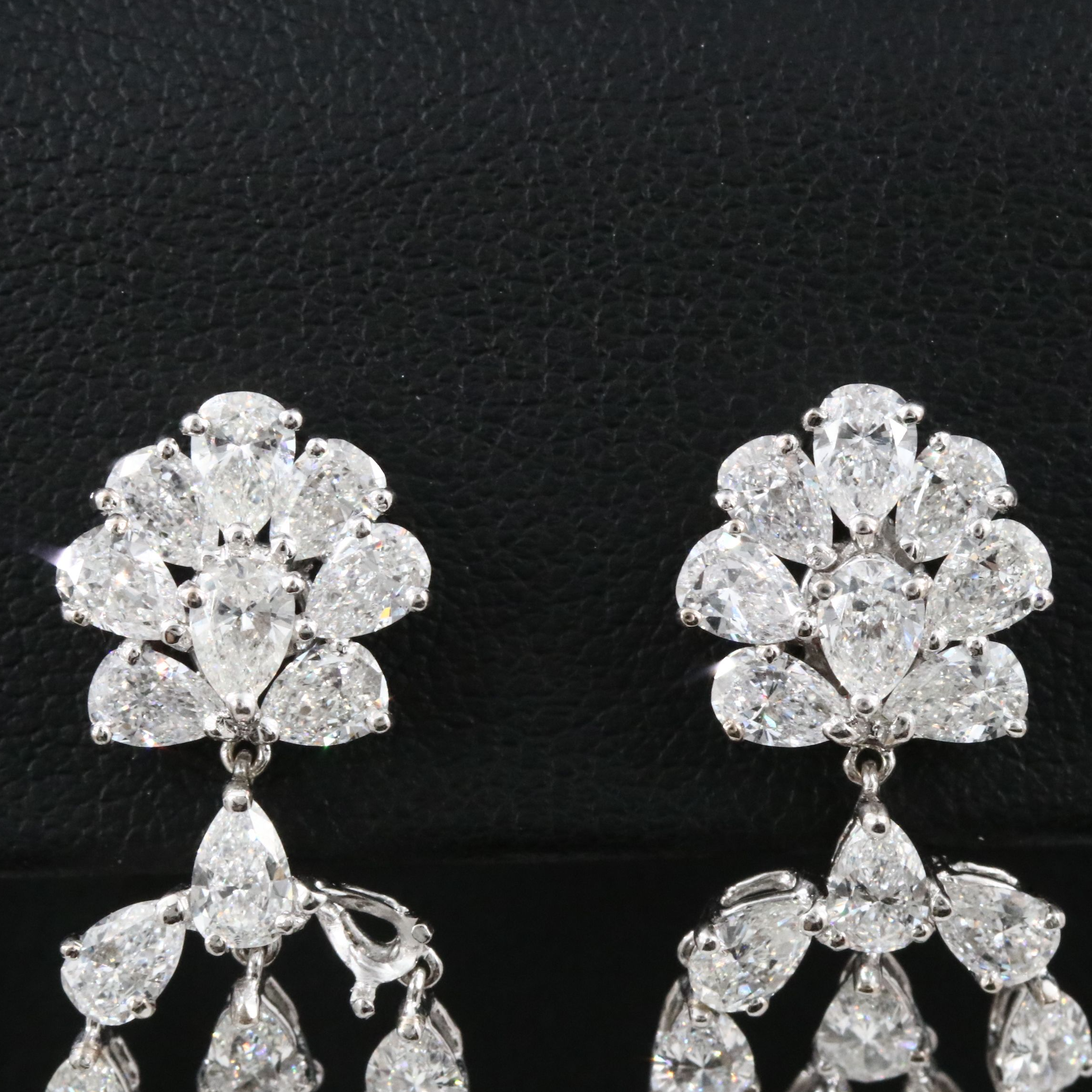 18K 10.49 CTW Diamond Chandelier Earrings
