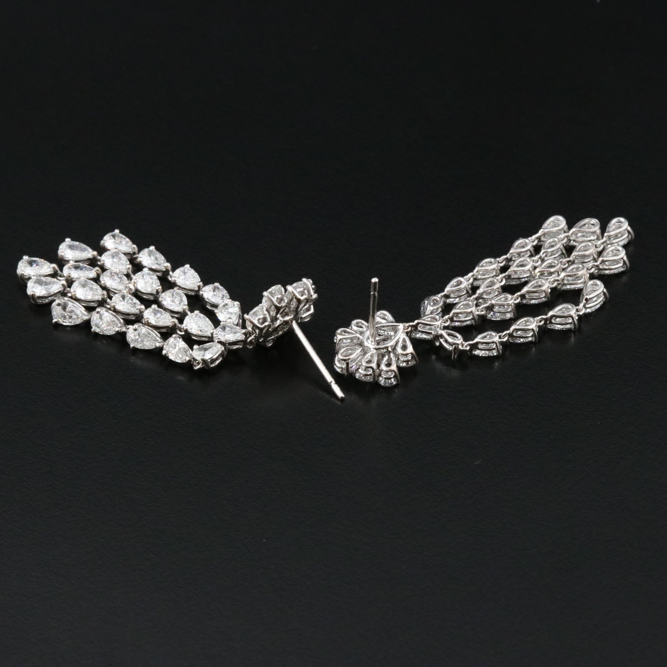 18K 10.49 CTW Diamond Chandelier Earrings