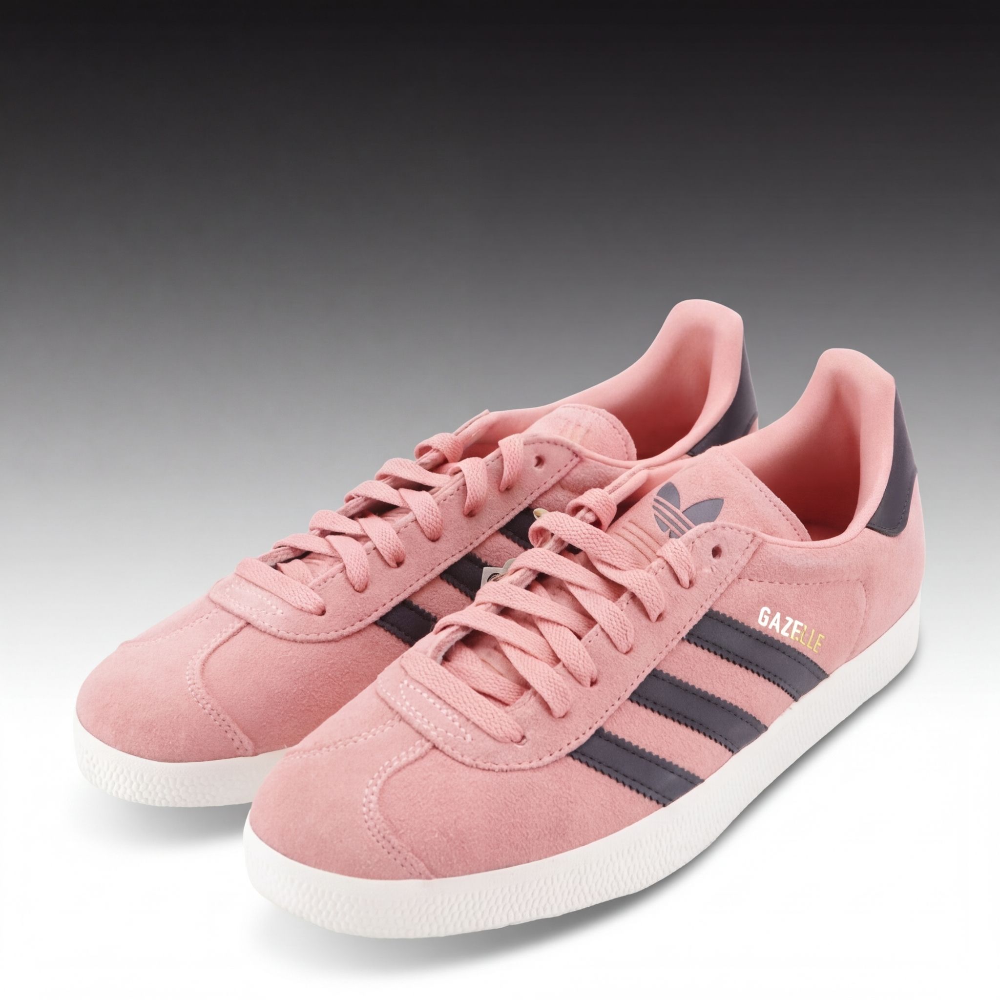 Men's Adidas Gazelle Sneakers in Glow Pink/Aurora Black With Box and Retail Tag