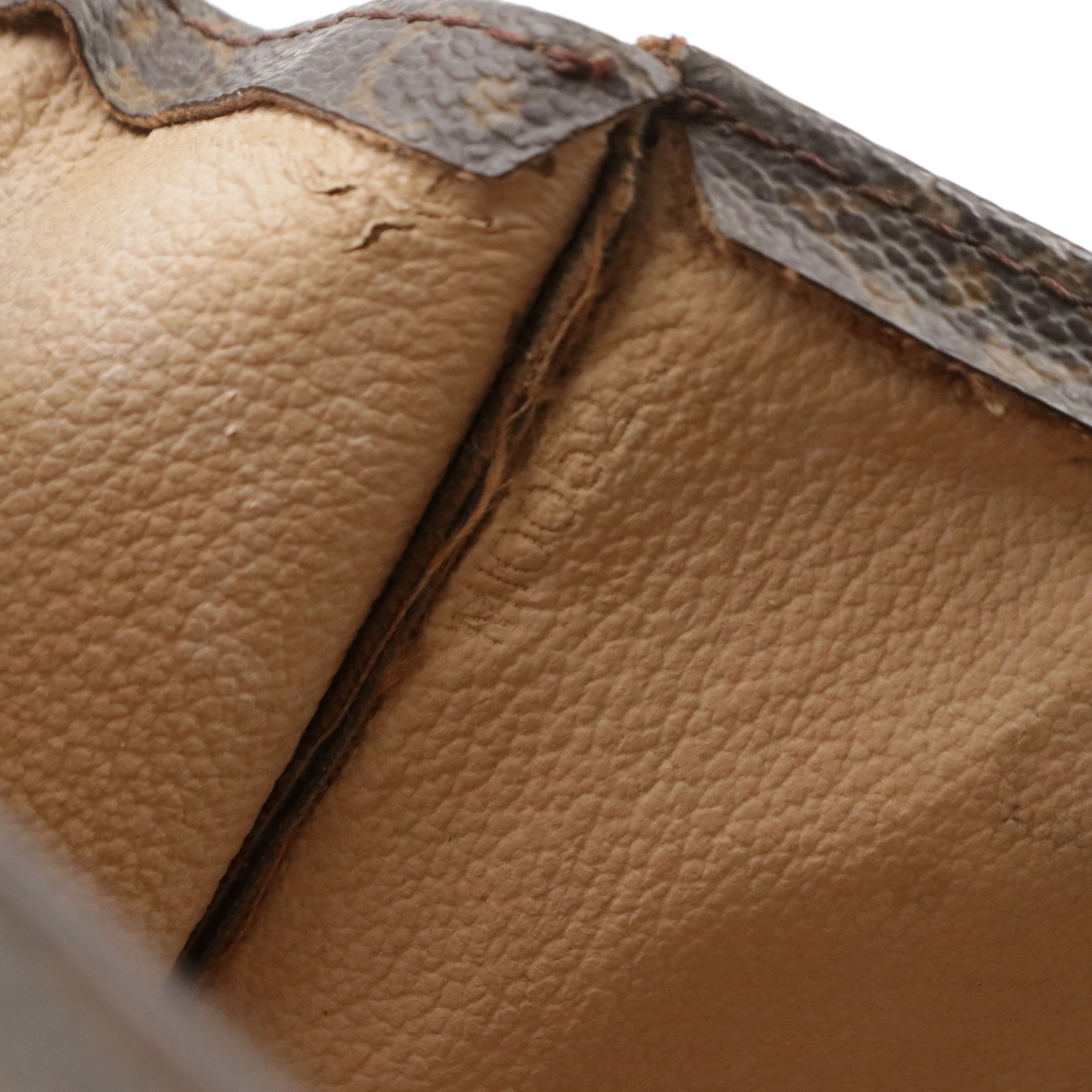 Louis Vuitton Sac Plat in Monogram Canvas and Vachetta Leather