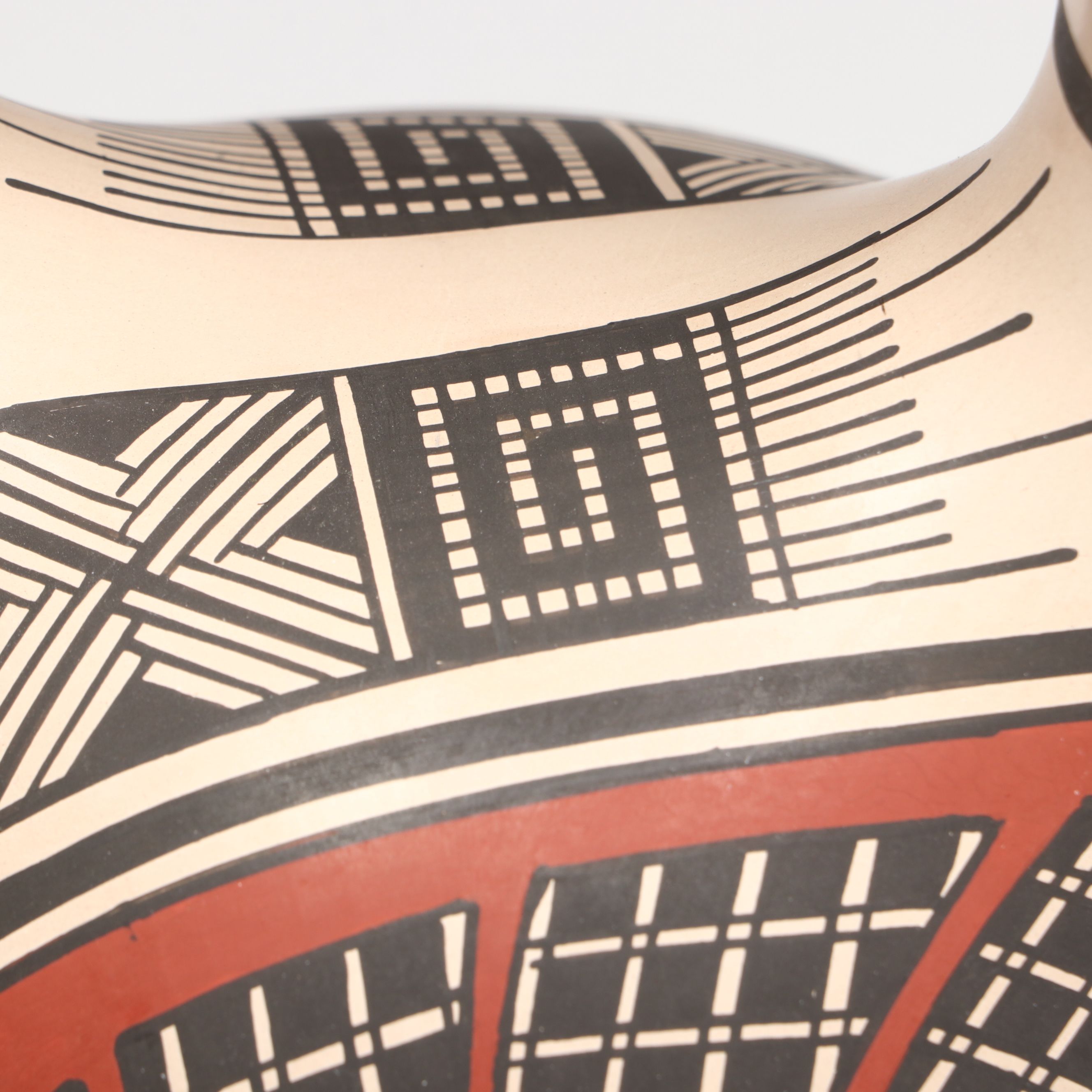 Mirna Hernandez Mata Ortiz Pottery Polychrome Wedding Vase