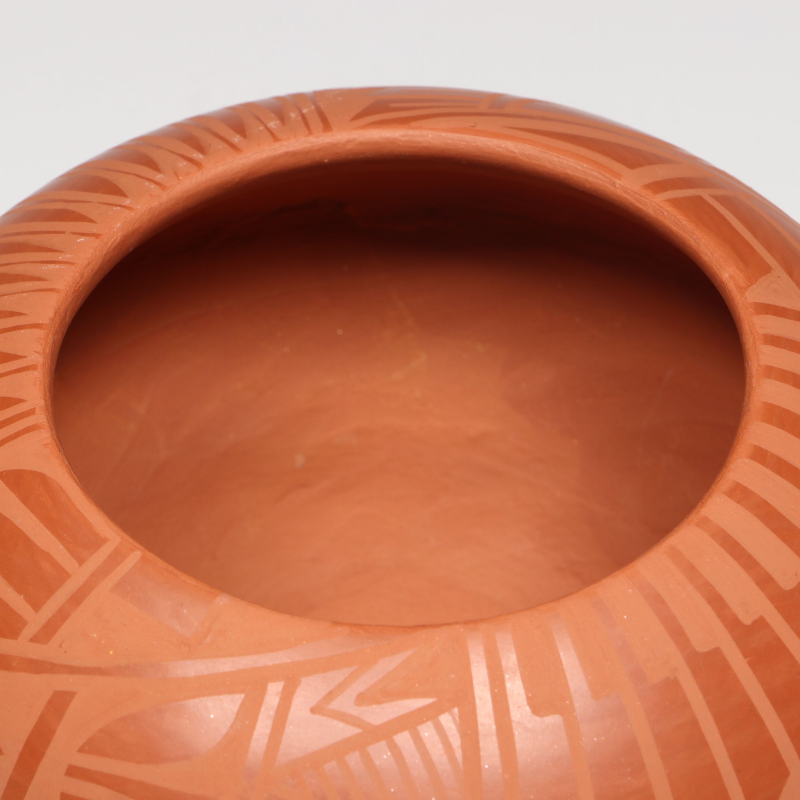Gabriel Gonzales Jemez Pueblo Pottery Redware Bowl