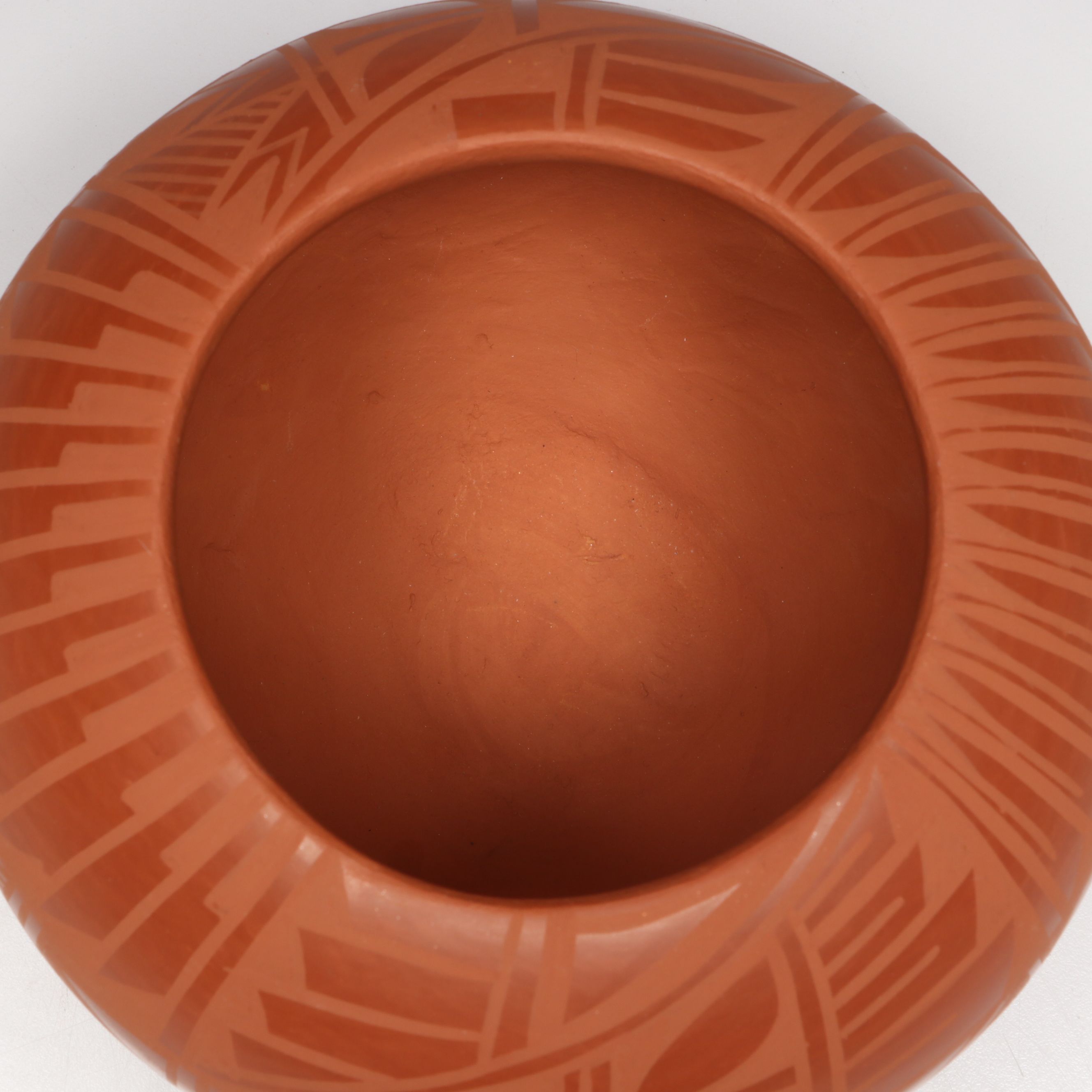 Gabriel Gonzales Jemez Pueblo Pottery Redware Bowl
