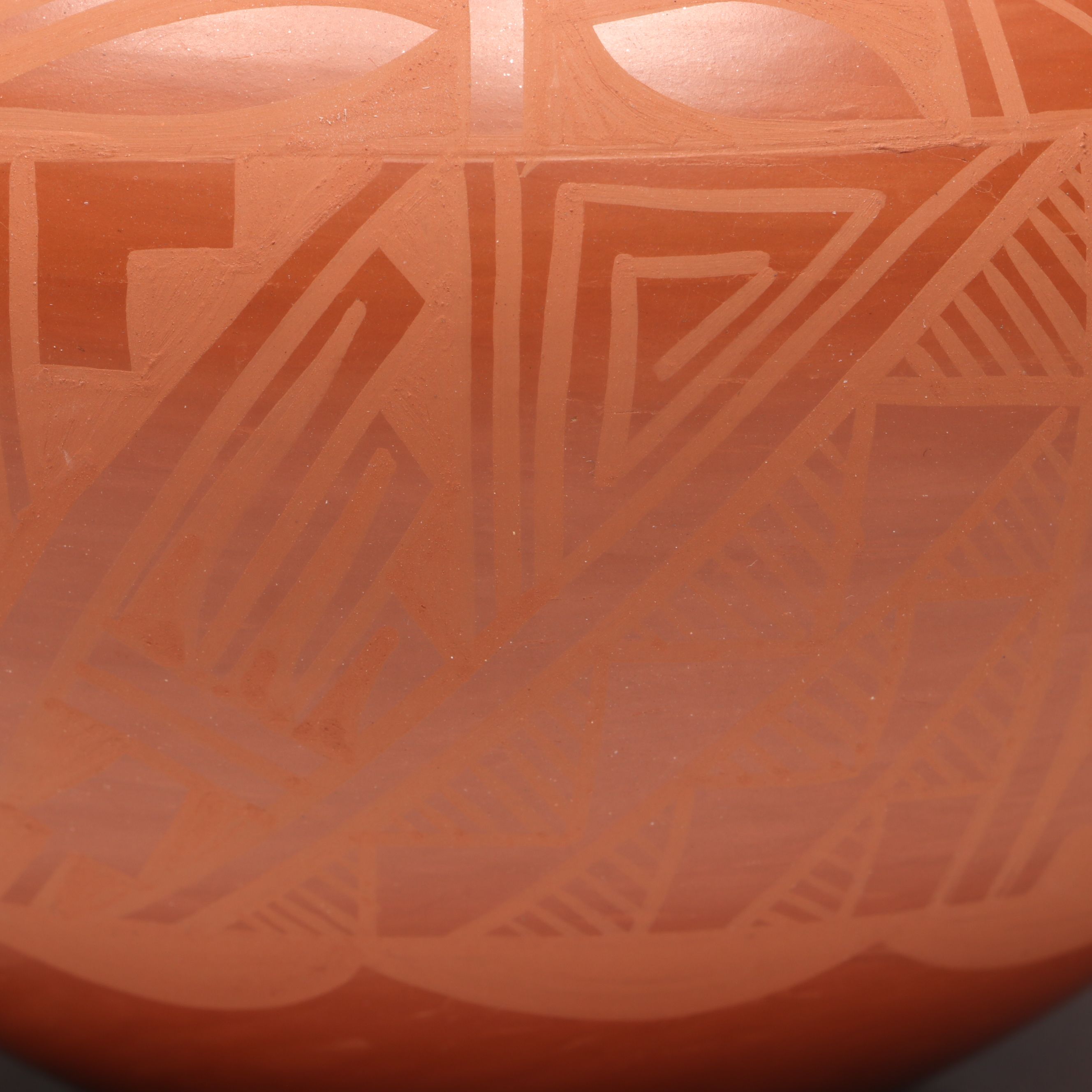 Gabriel Gonzales Jemez Pueblo Pottery Redware Bowl