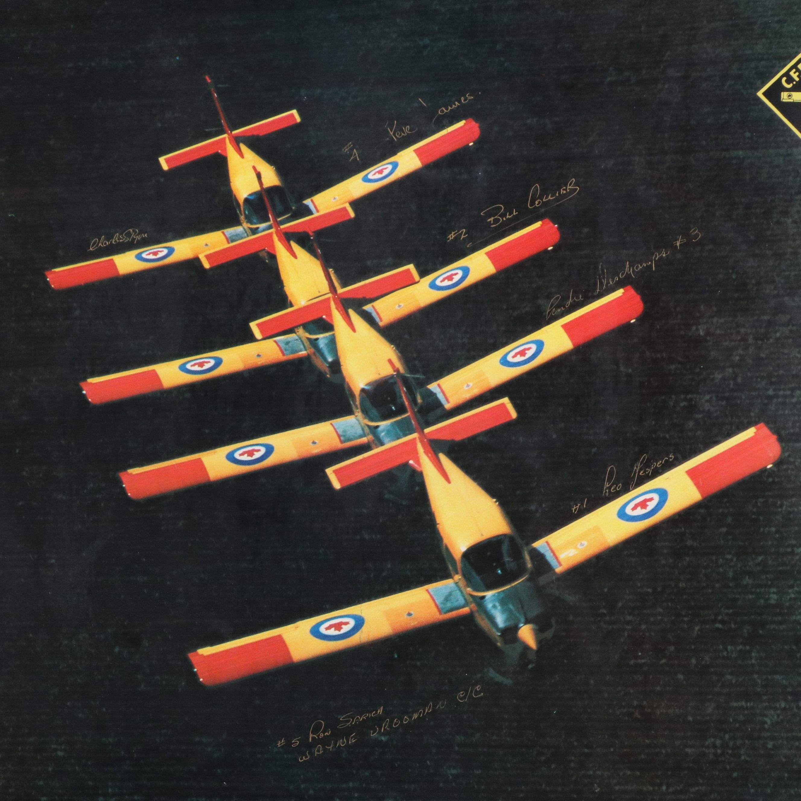 Offset Lithograph of CT-134 Musketeer Planes, 1980