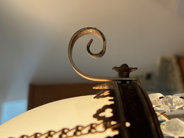 Victorian Style Milk Glass Parlor Pendant Lamp