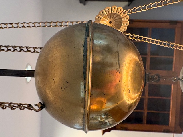 Victorian Style Milk Glass Parlor Pendant Lamp