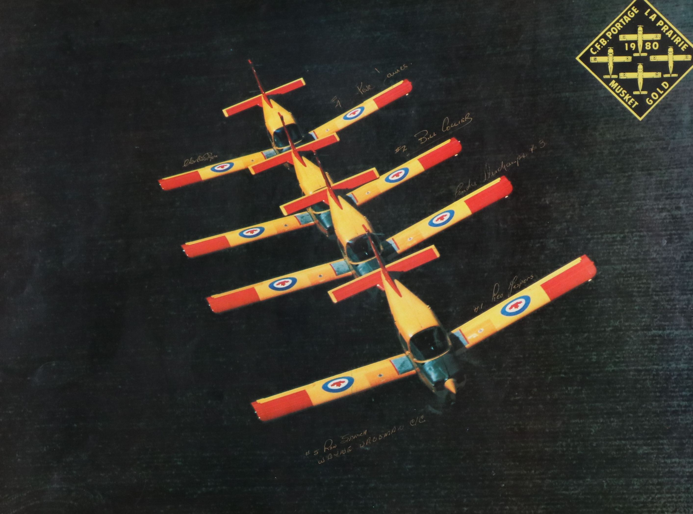 Offset Lithograph of CT-134 Musketeer Planes, 1980