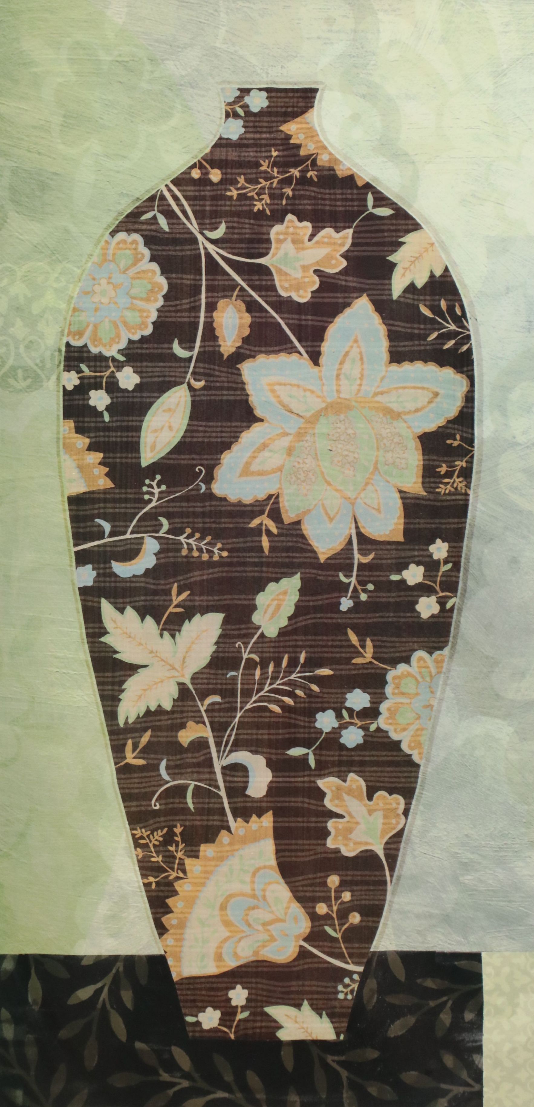 Offset Lithograph After Yoko Lau "Paisley Vase I," 21st Century