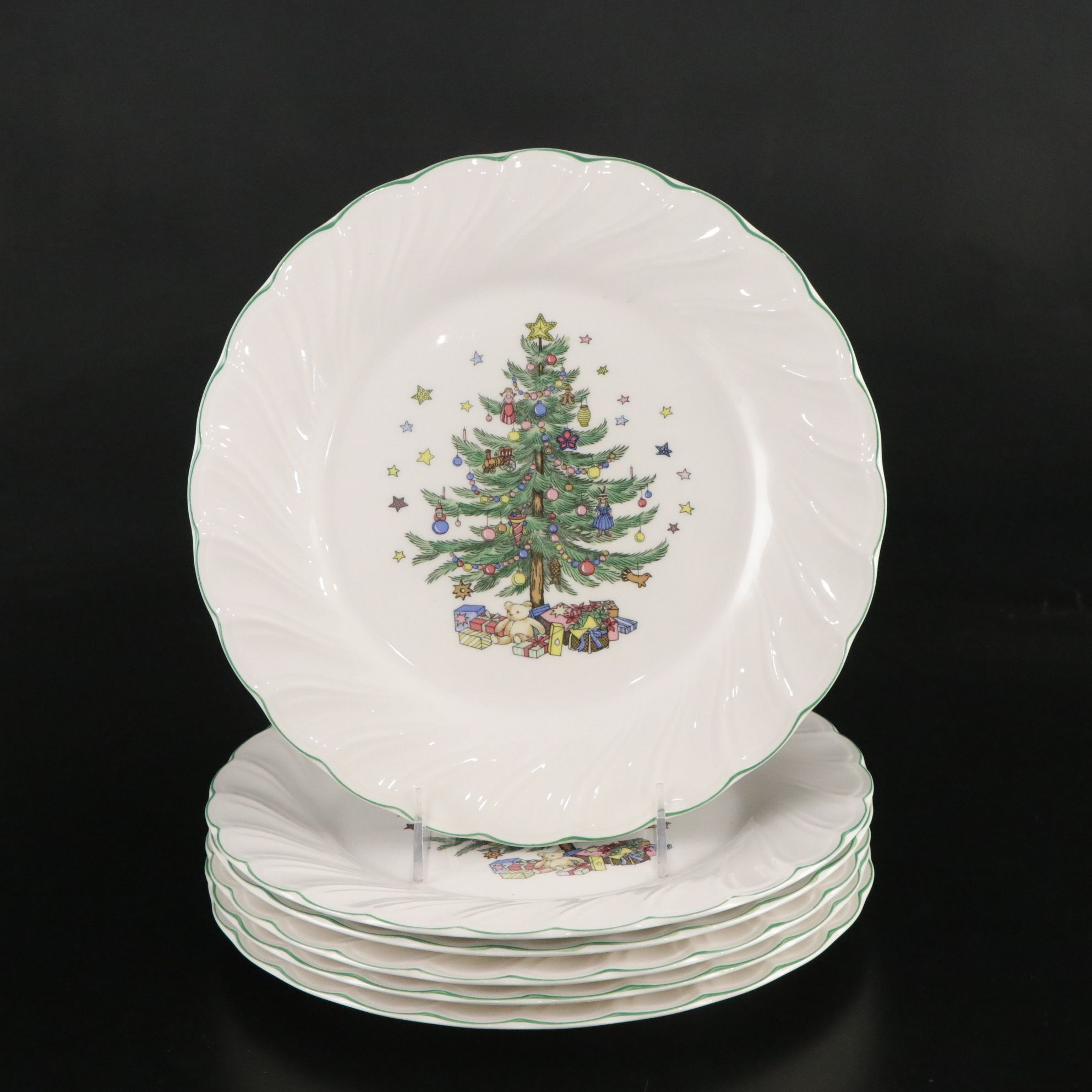 Nikko "Happy Holidays" Dinnerware with Spode "Saint Nick" and Andrea by Sadek