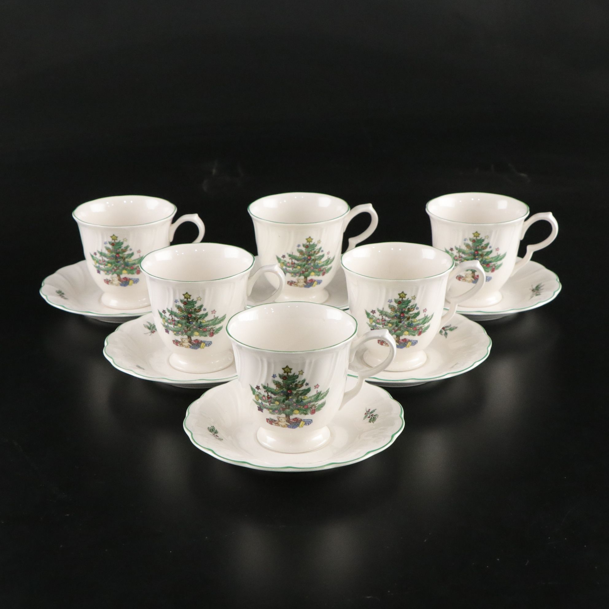 Nikko "Happy Holidays" Dinnerware with Spode "Saint Nick" and Andrea by Sadek