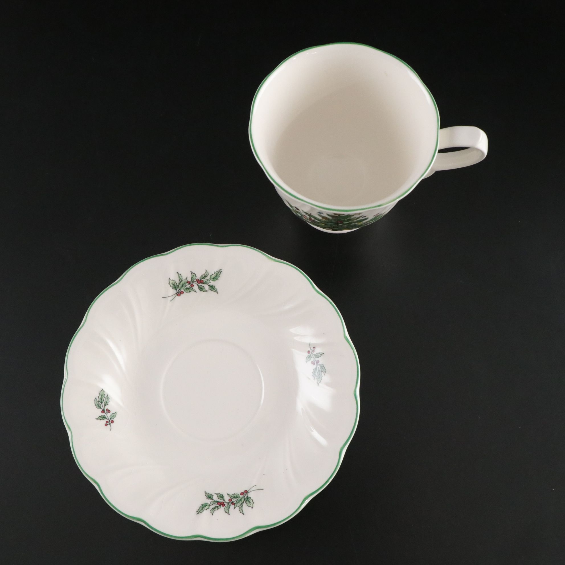 Nikko "Happy Holidays" Dinnerware with Spode "Saint Nick" and Andrea by Sadek