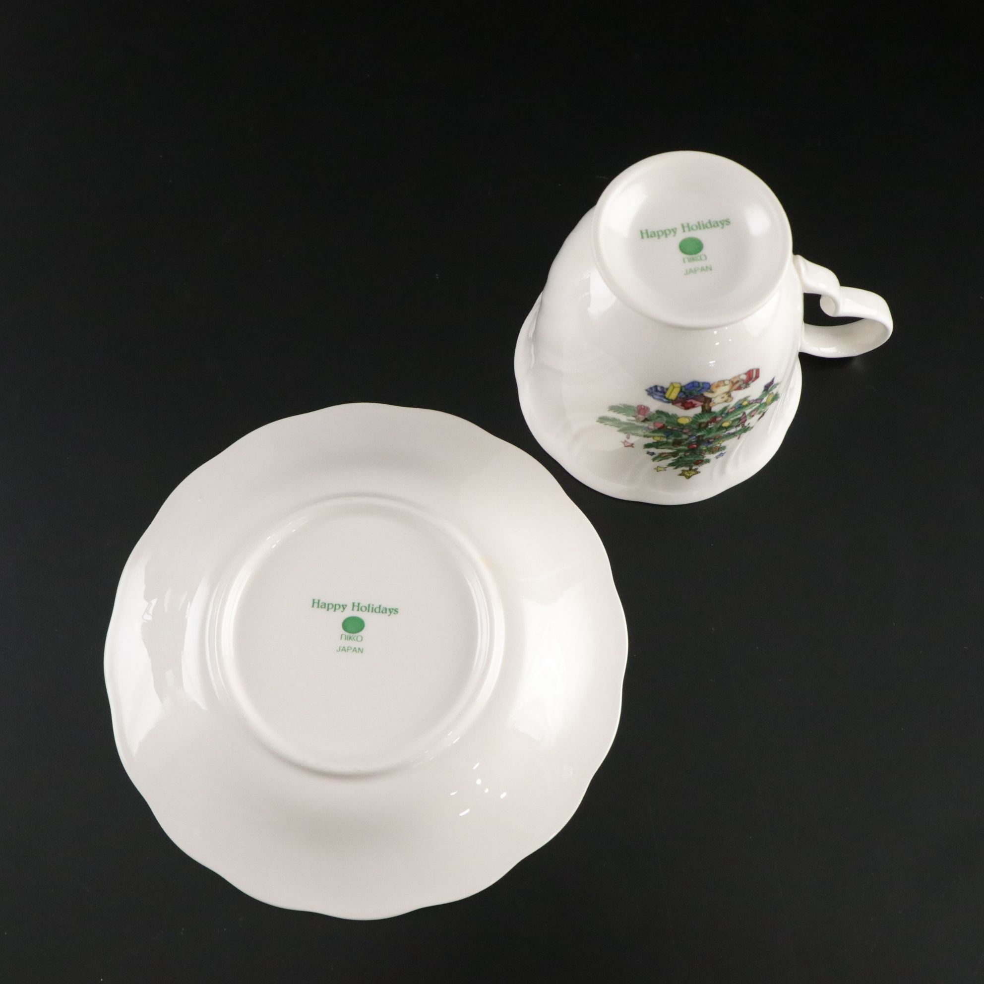 Nikko "Happy Holidays" Dinnerware with Spode "Saint Nick" and Andrea by Sadek