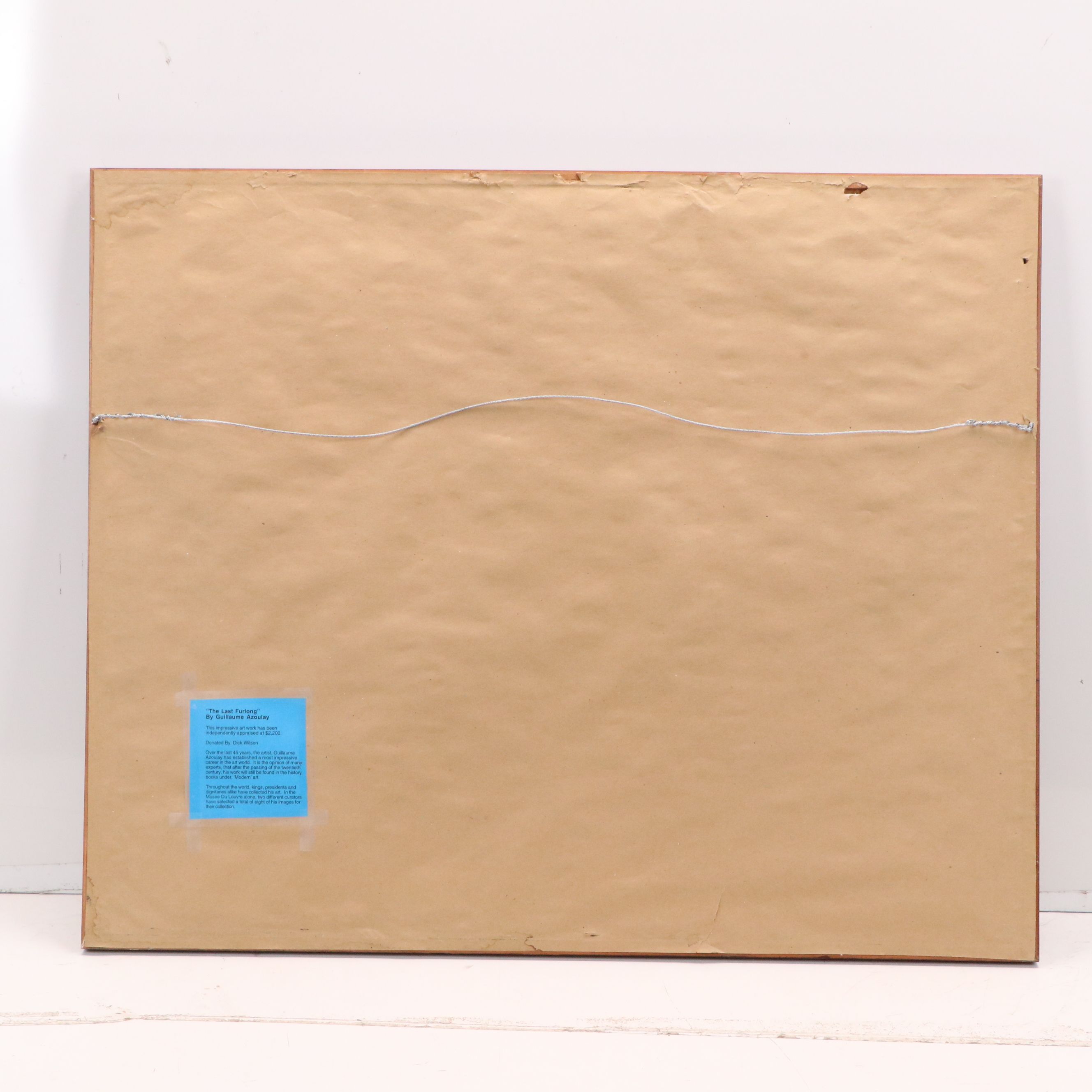 Guillaume Azoulay Etching "The Last Furlong," 1980s