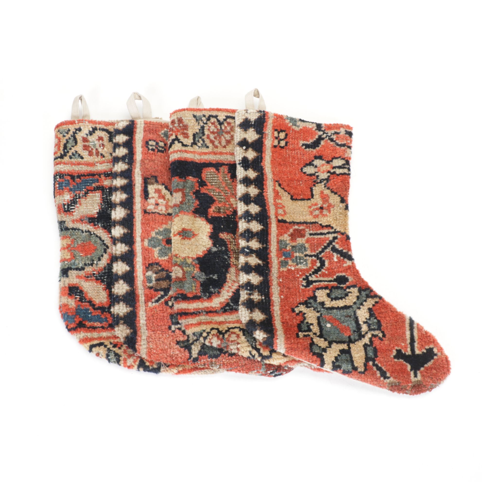 Handcrafted Turkish Rug Christmas Stockings