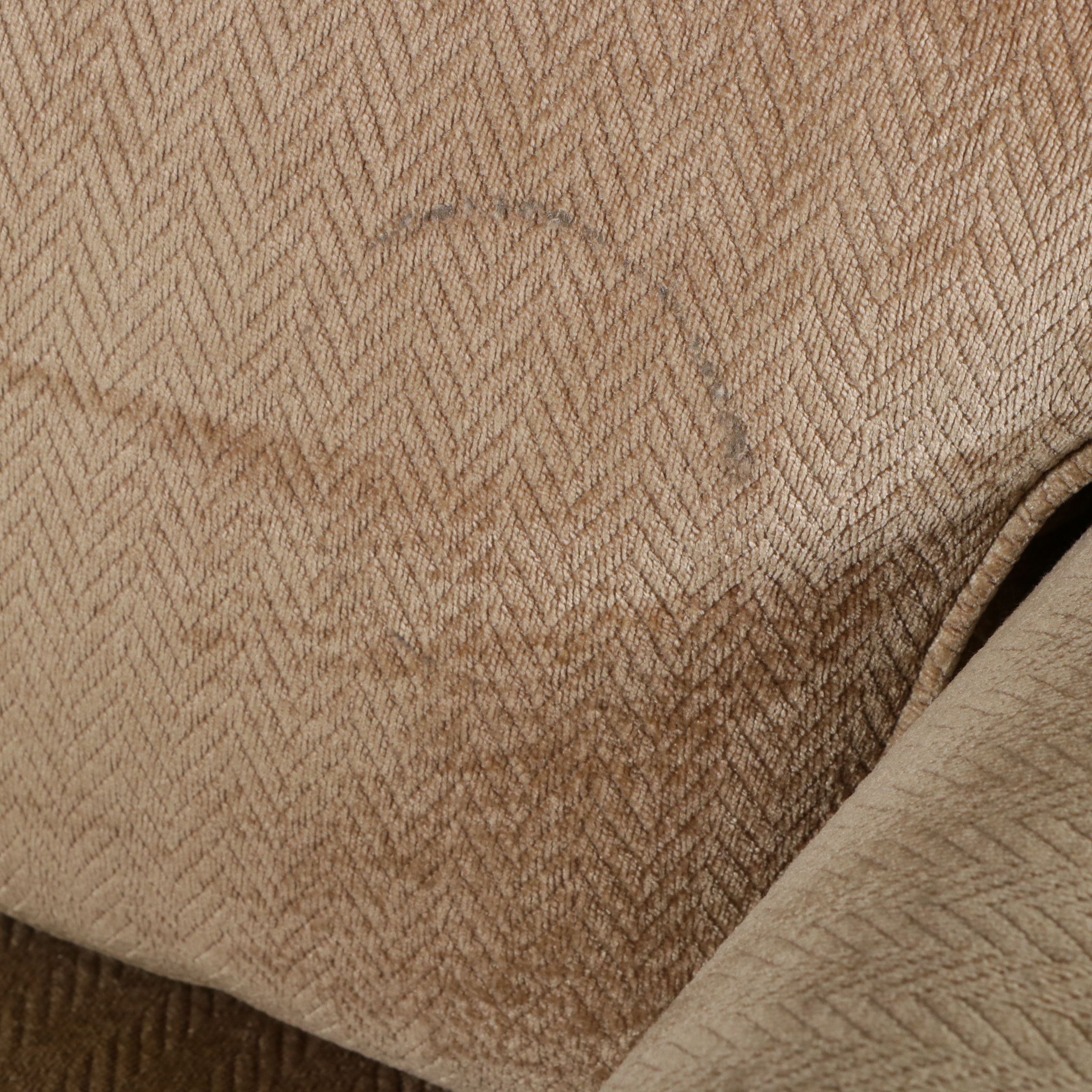 Broyhill Herringbone Pattern Upholstered Sofa