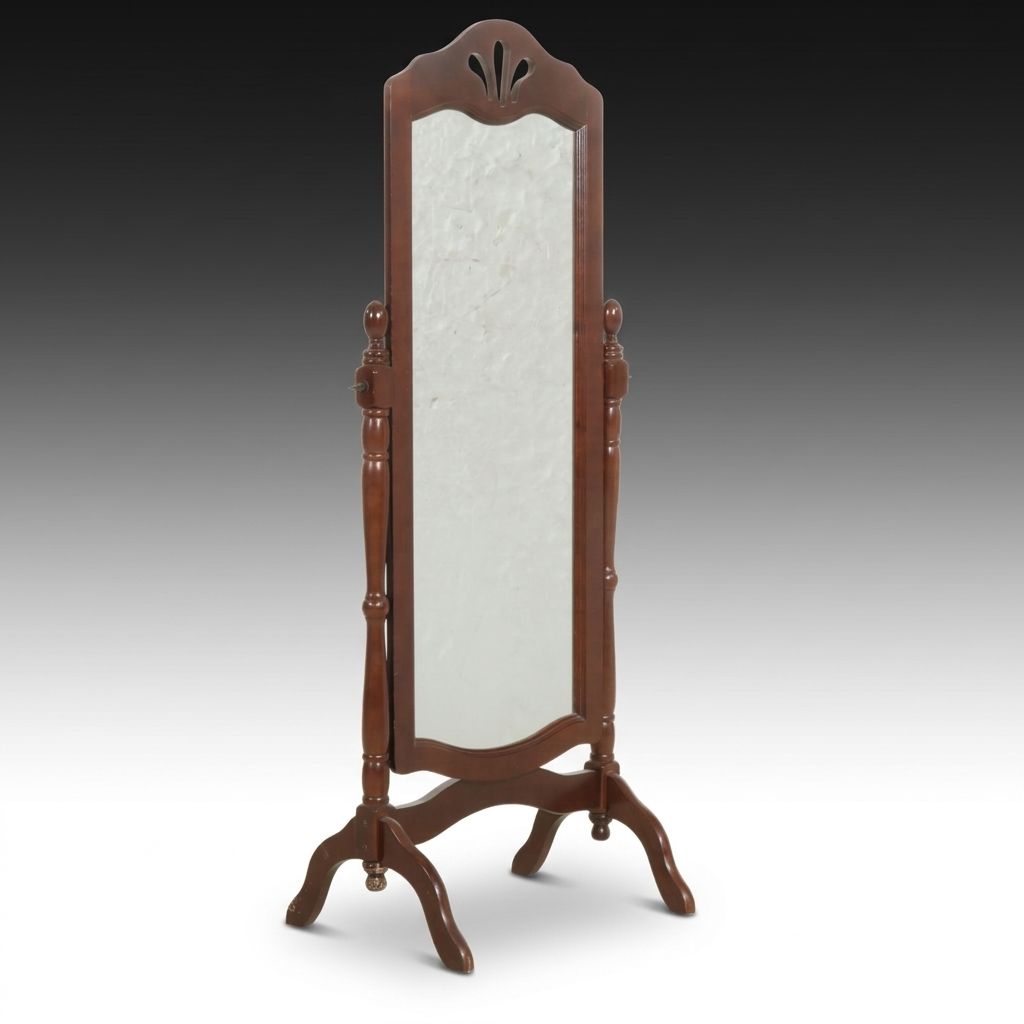 Mahogany Cheval Mirror, Late 20th Century